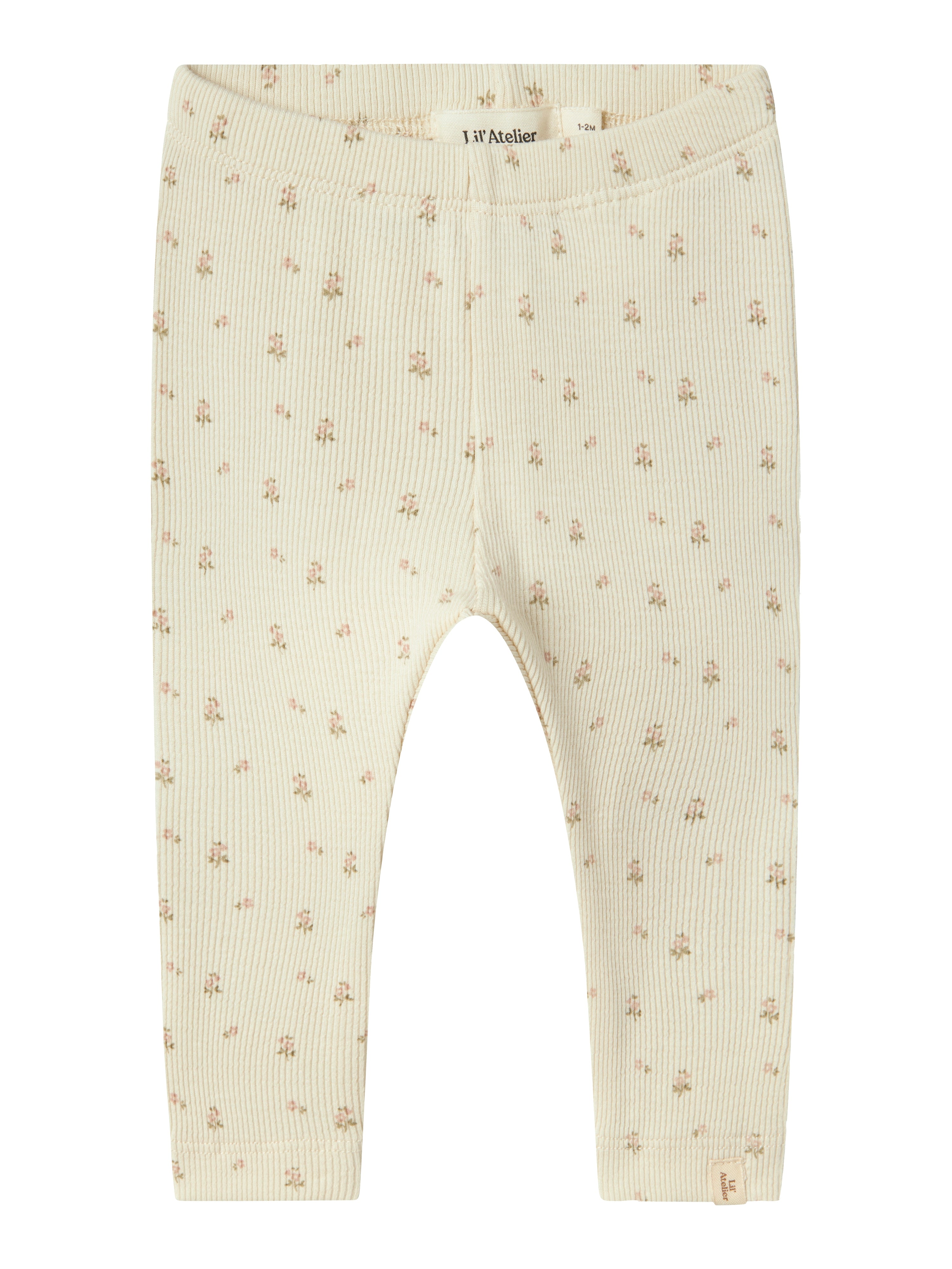 Lil Atelier Gago Slim Leggings – Blomsterprint Turtledove