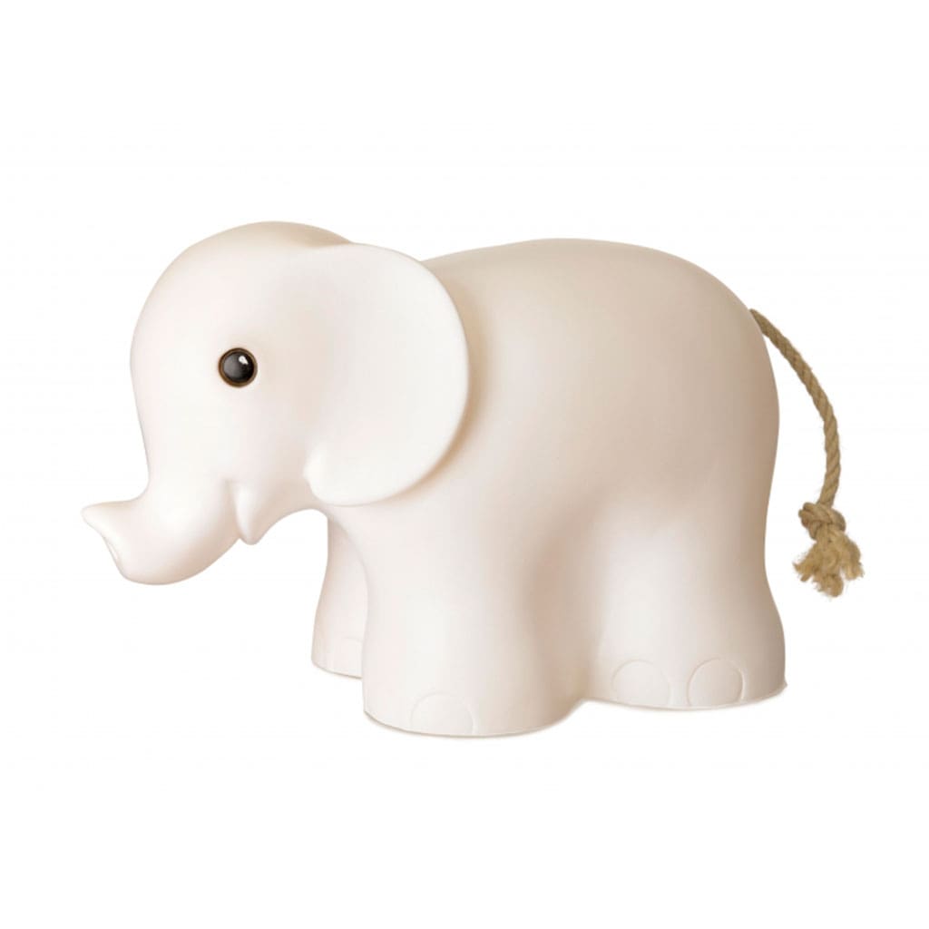 Sød Hvid Elefant Natlampe – Hygge til Børneværelset