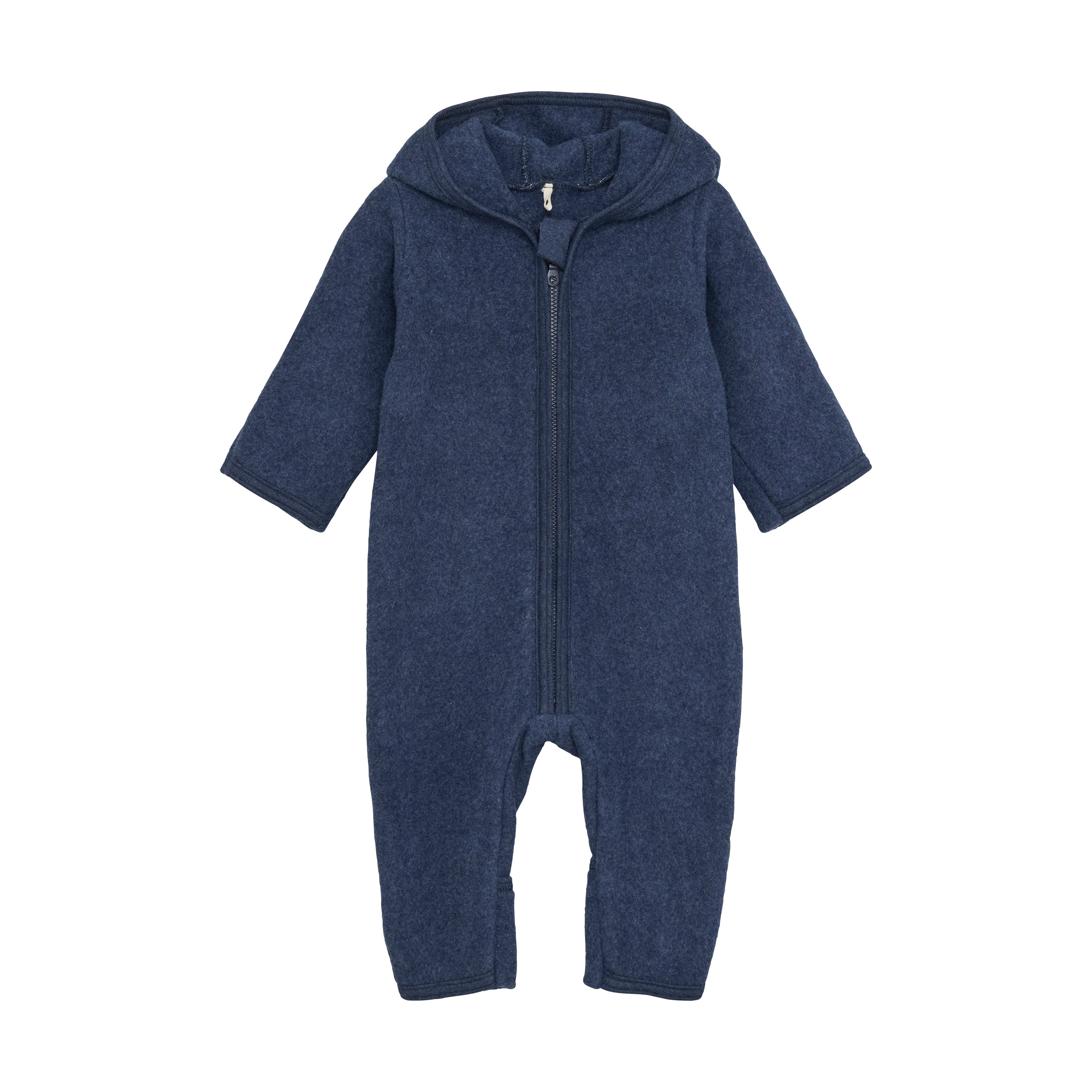 Huttelihut Mushi Baby Heldragt med Ører - Navy Melange