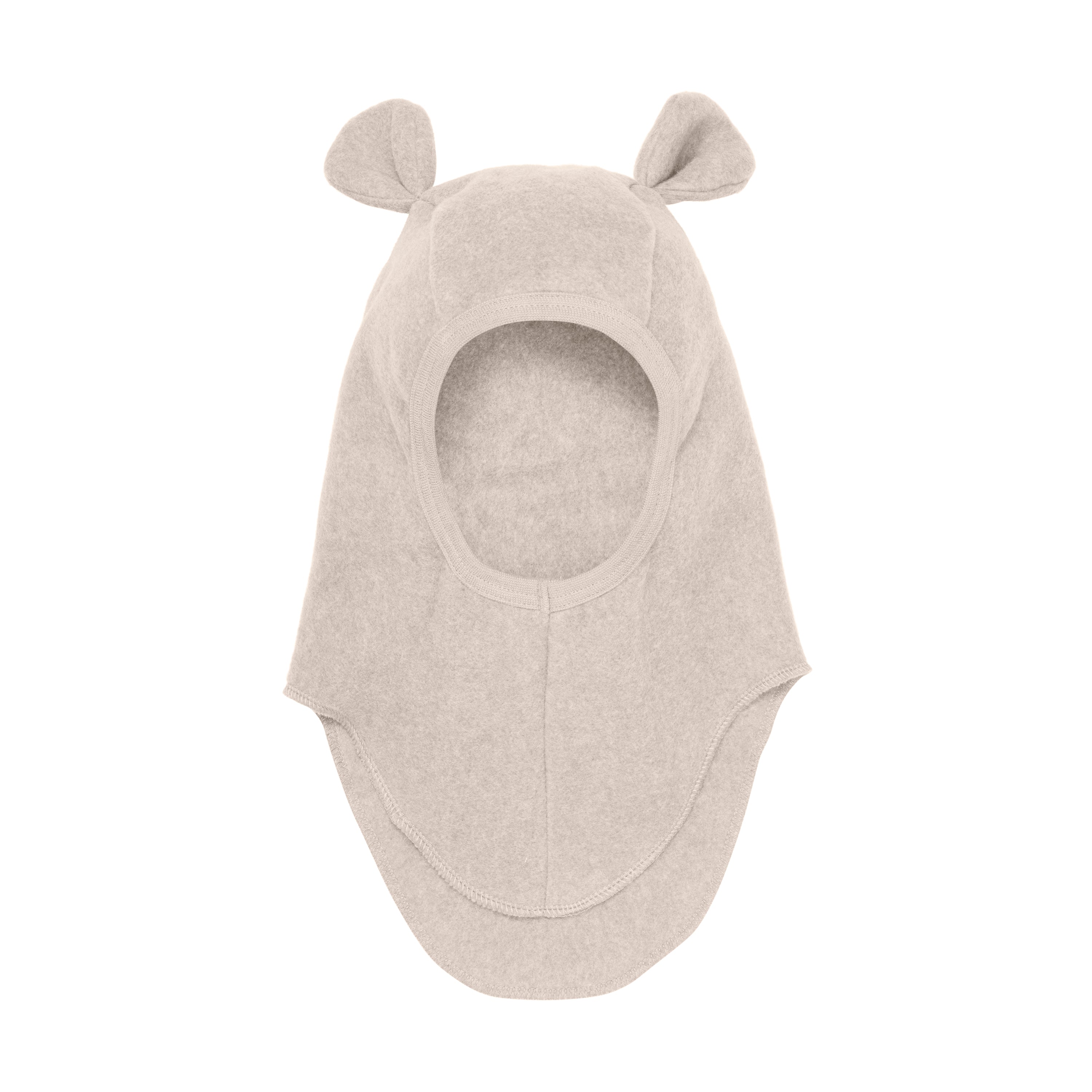 Huttelihut Elefanthue i Bomuldsfleece – Camel Melange
