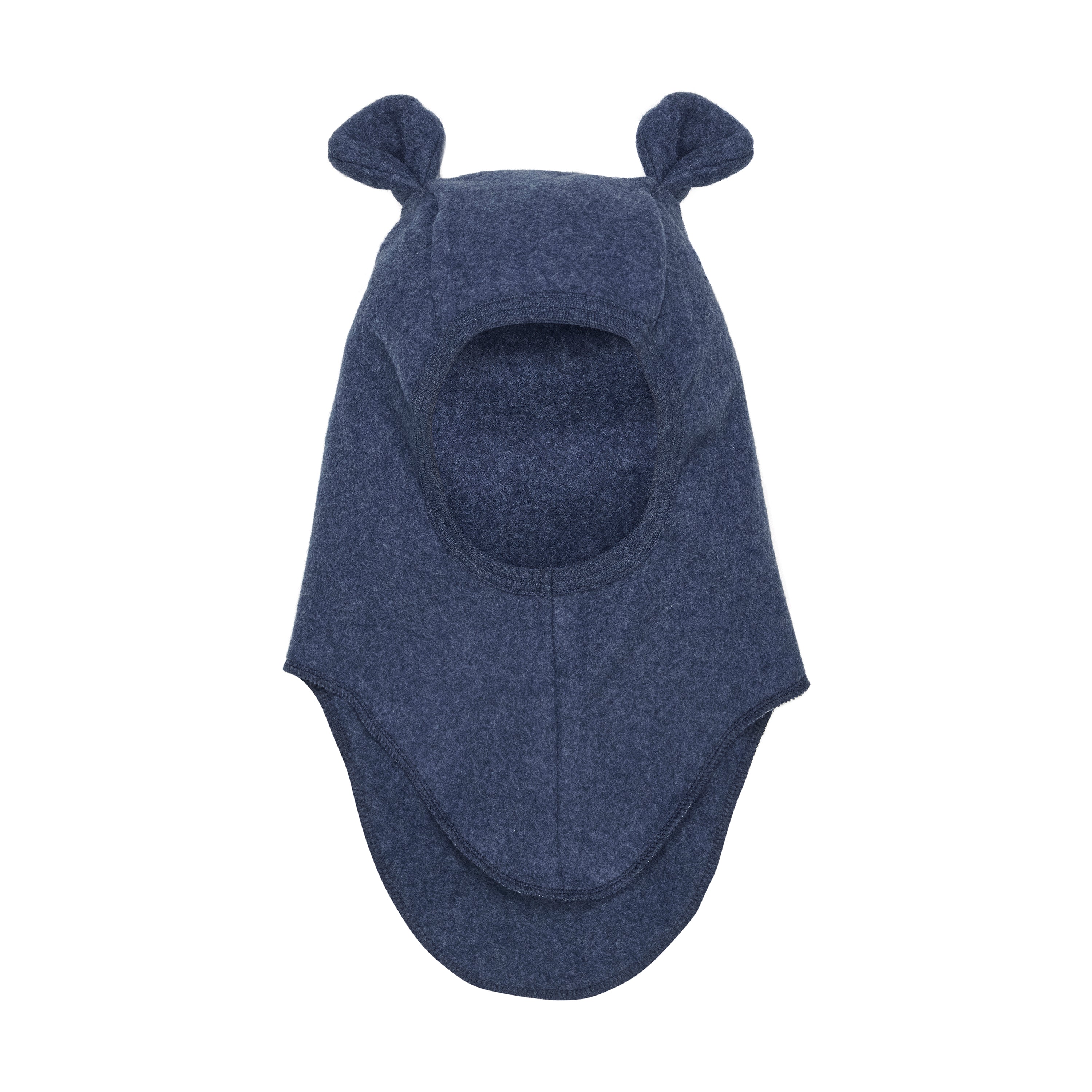 Huttelihut Elefanthue i Bomuldsfleece – Navy Melange