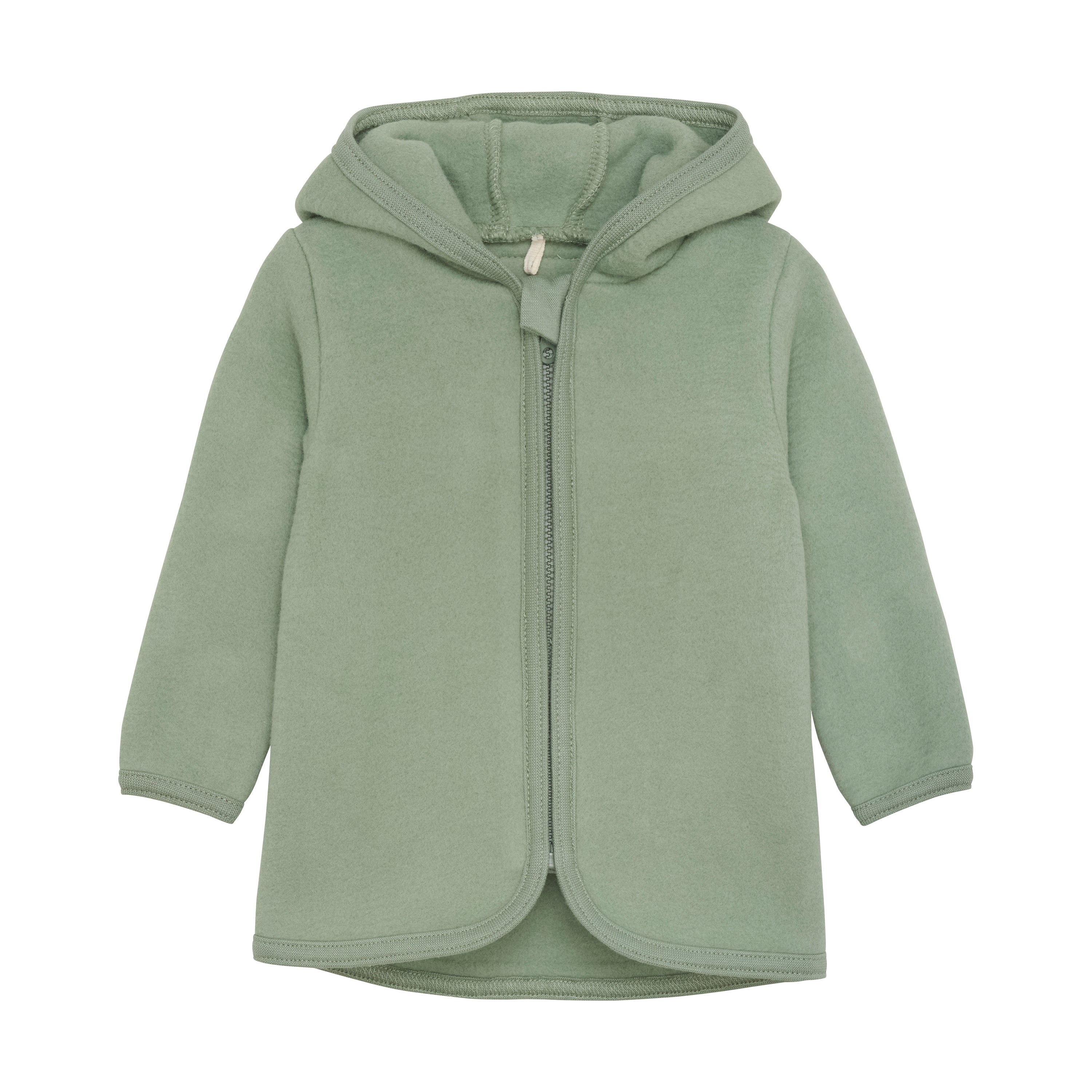 Huttelihut Babyjakke med Ører – Sea Spray – Luksus Fleece