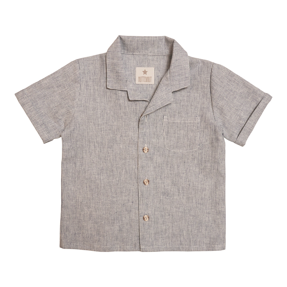 Huttelihut Stribet Skjorte – Navy – Sommerudsalg!