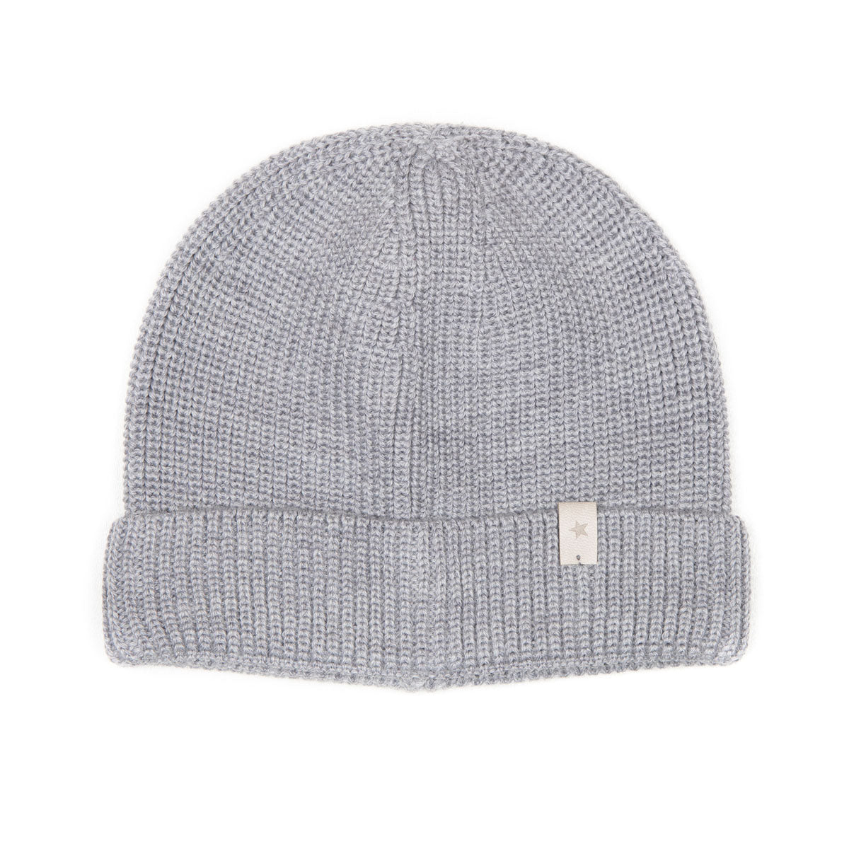 Huttelihut Merino Uld Beanie – Lys Grå til Børn (Limited)