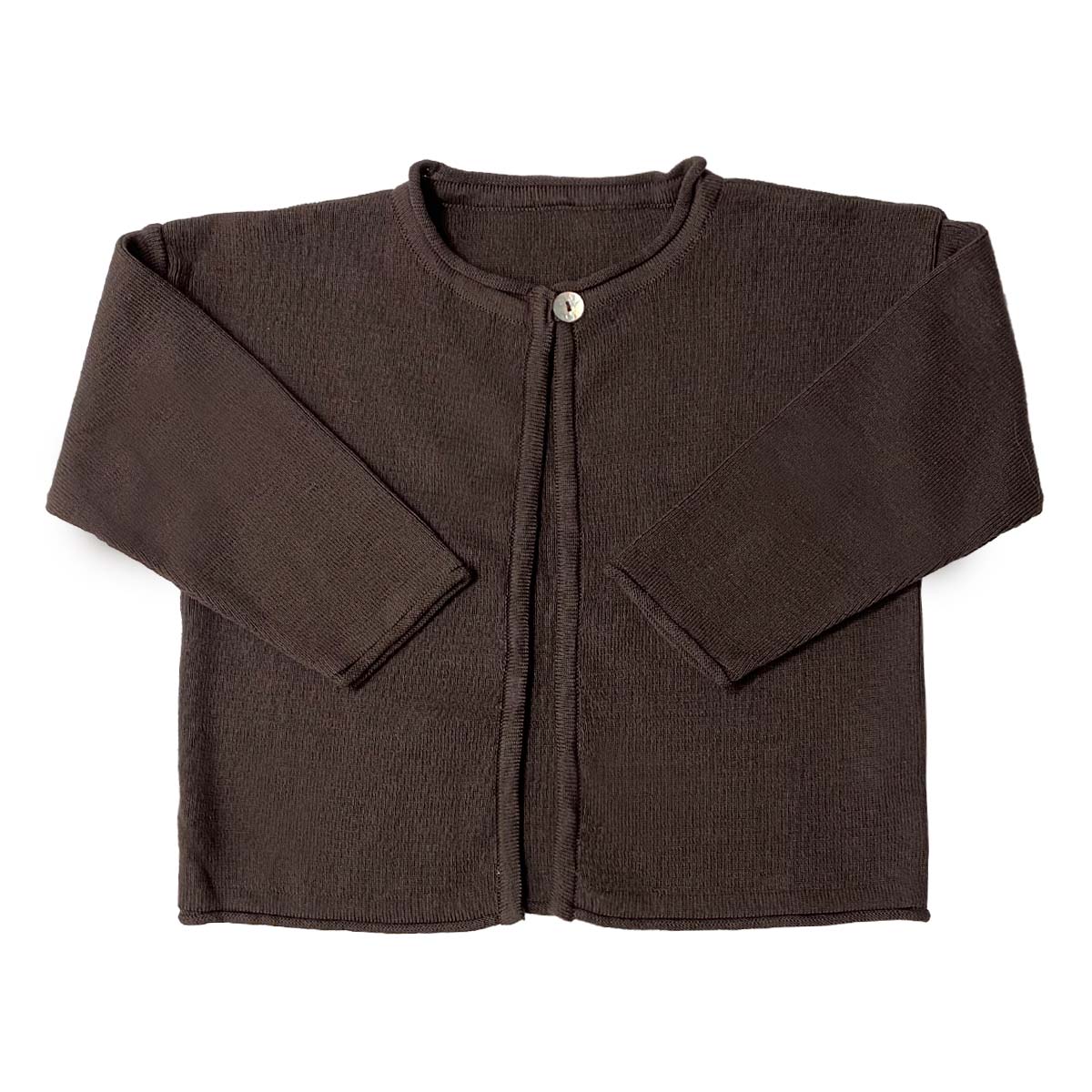Huttelihut Økologisk Cardigan til Børn – Brun Limited Edition