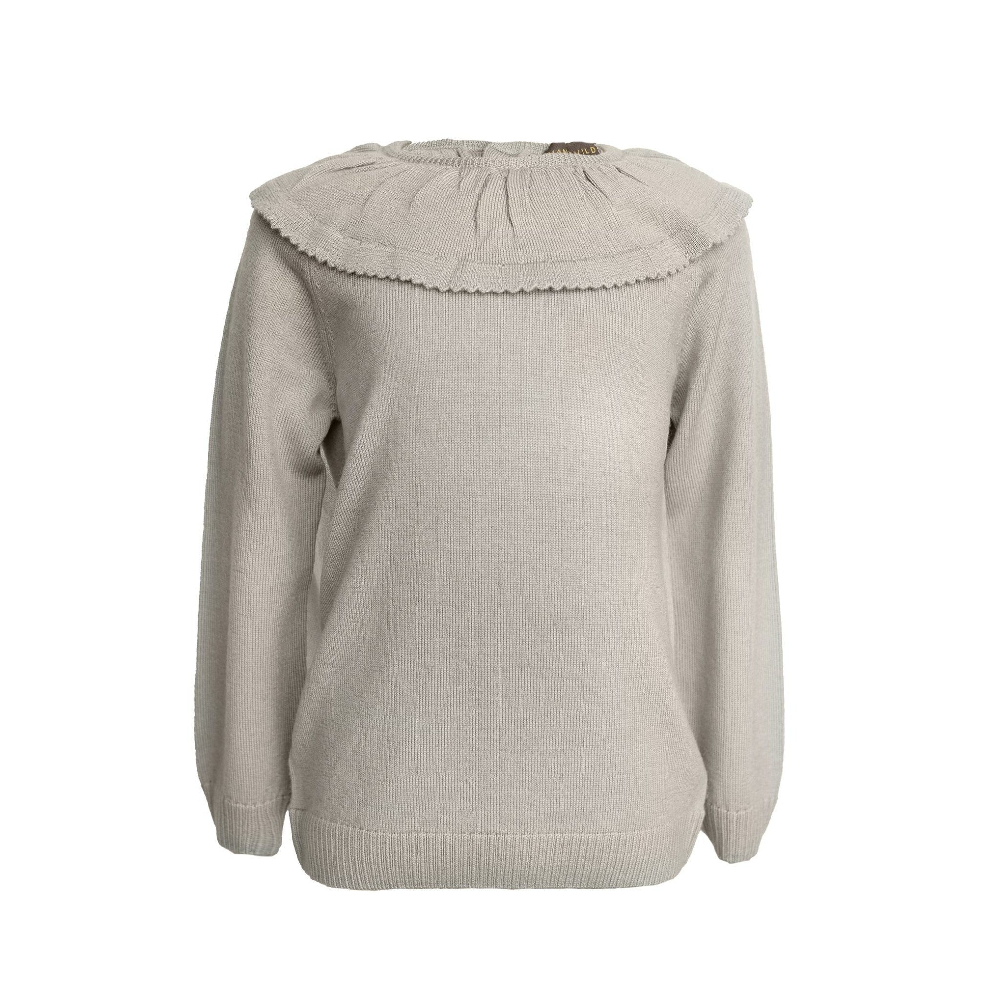 Lea Bluse    Merinould - Cream Oatmeal