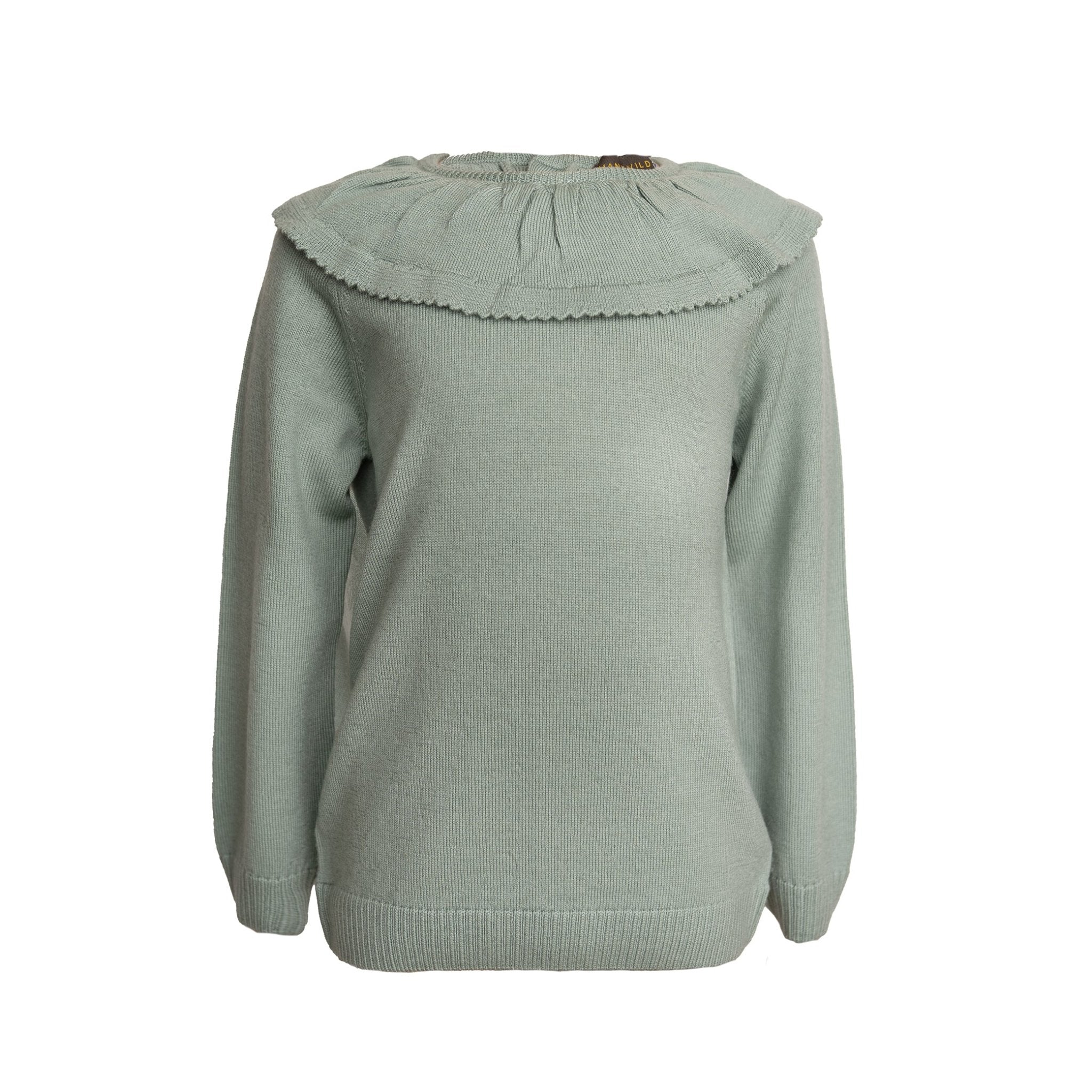 Lea Bluse  Merino Uld - Sage