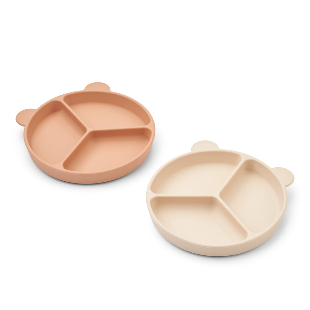Liewood Stacy Skridsikre Tallerkener 2-Pak – Tuscany Rose