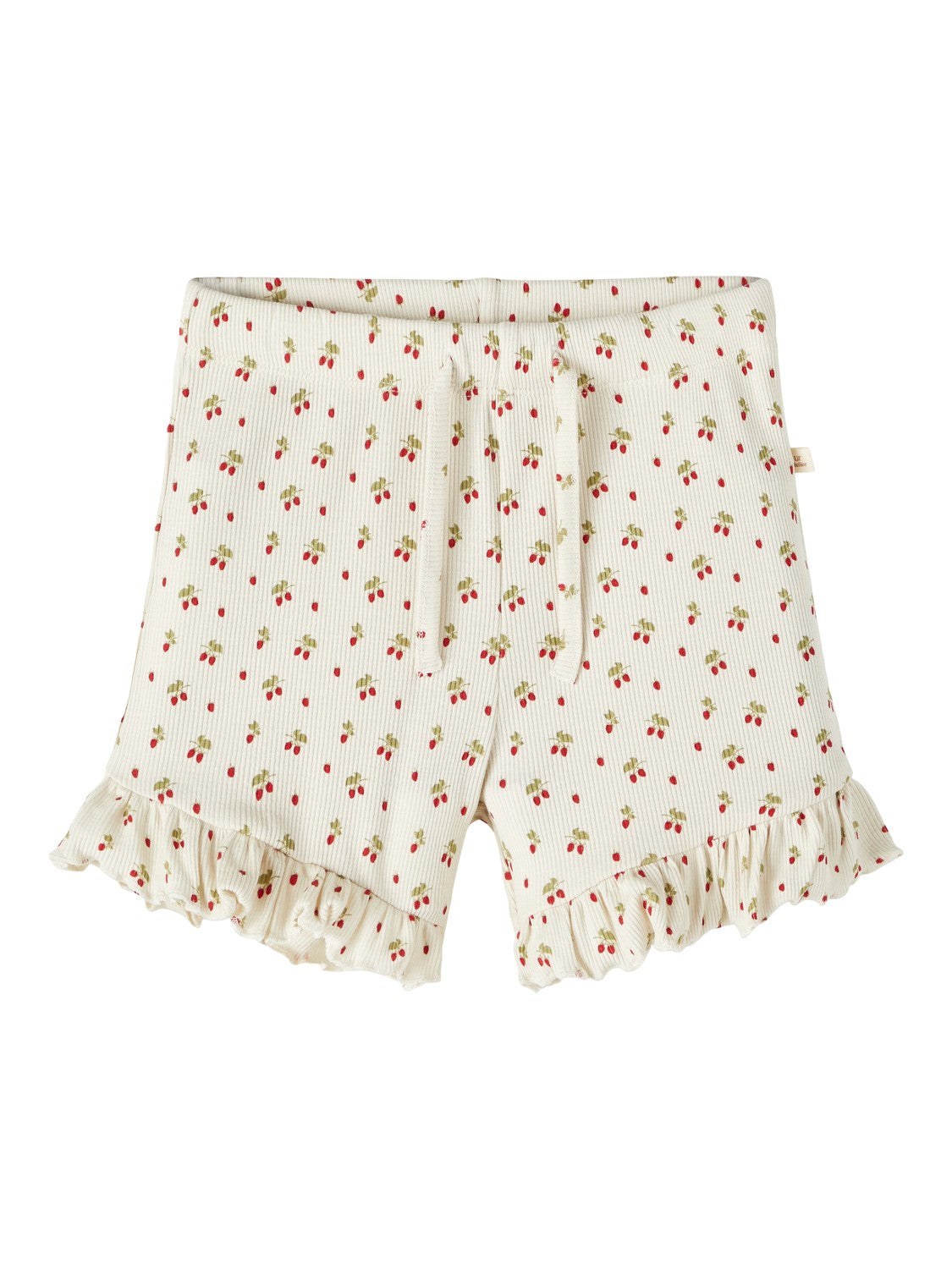 Lil Atelier Gago Shorts med Jordbær – Turtledove Tilbud!