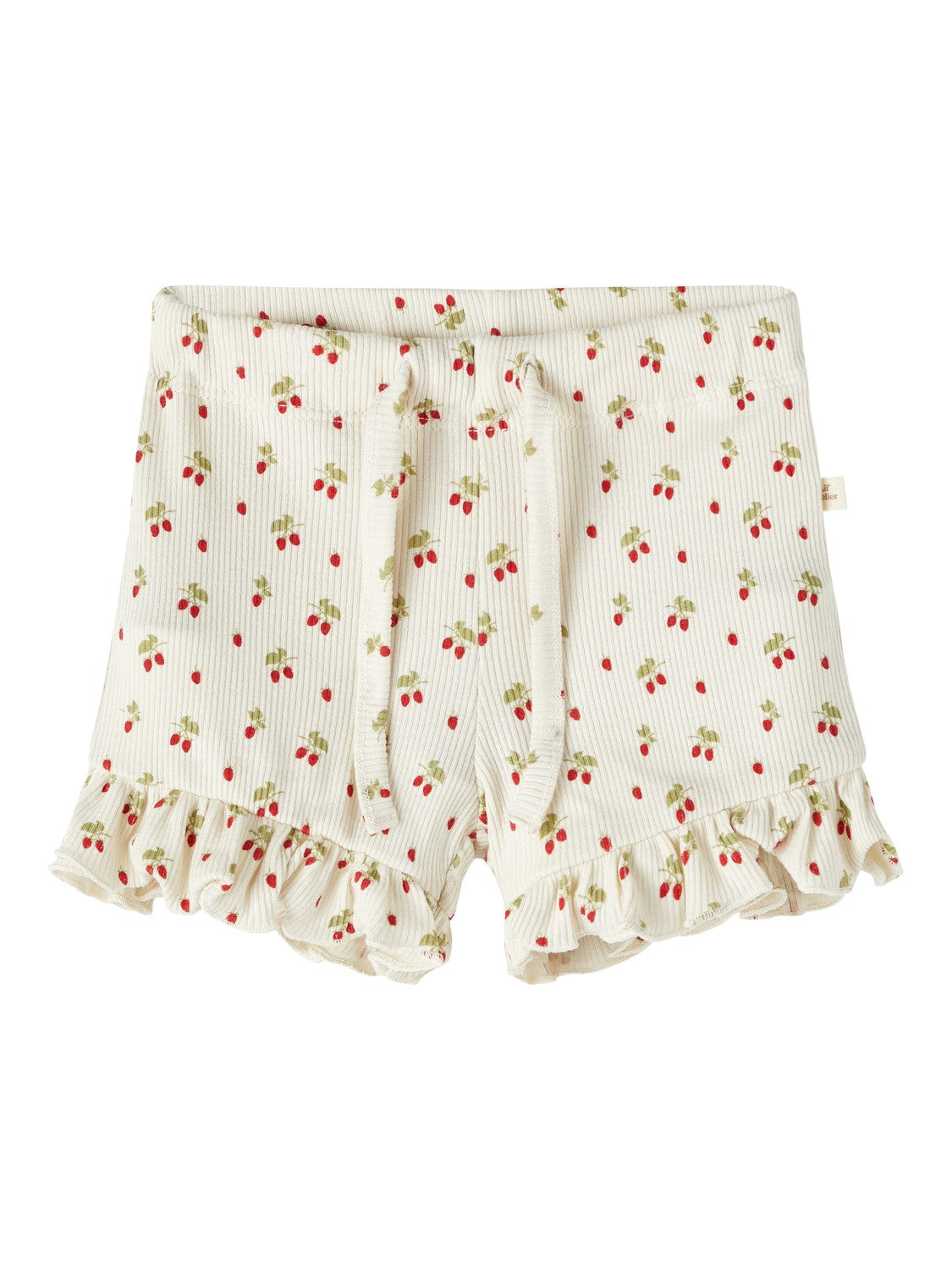 Lil Atelier Gago Slim Shorts med Jordbær - Turtledove