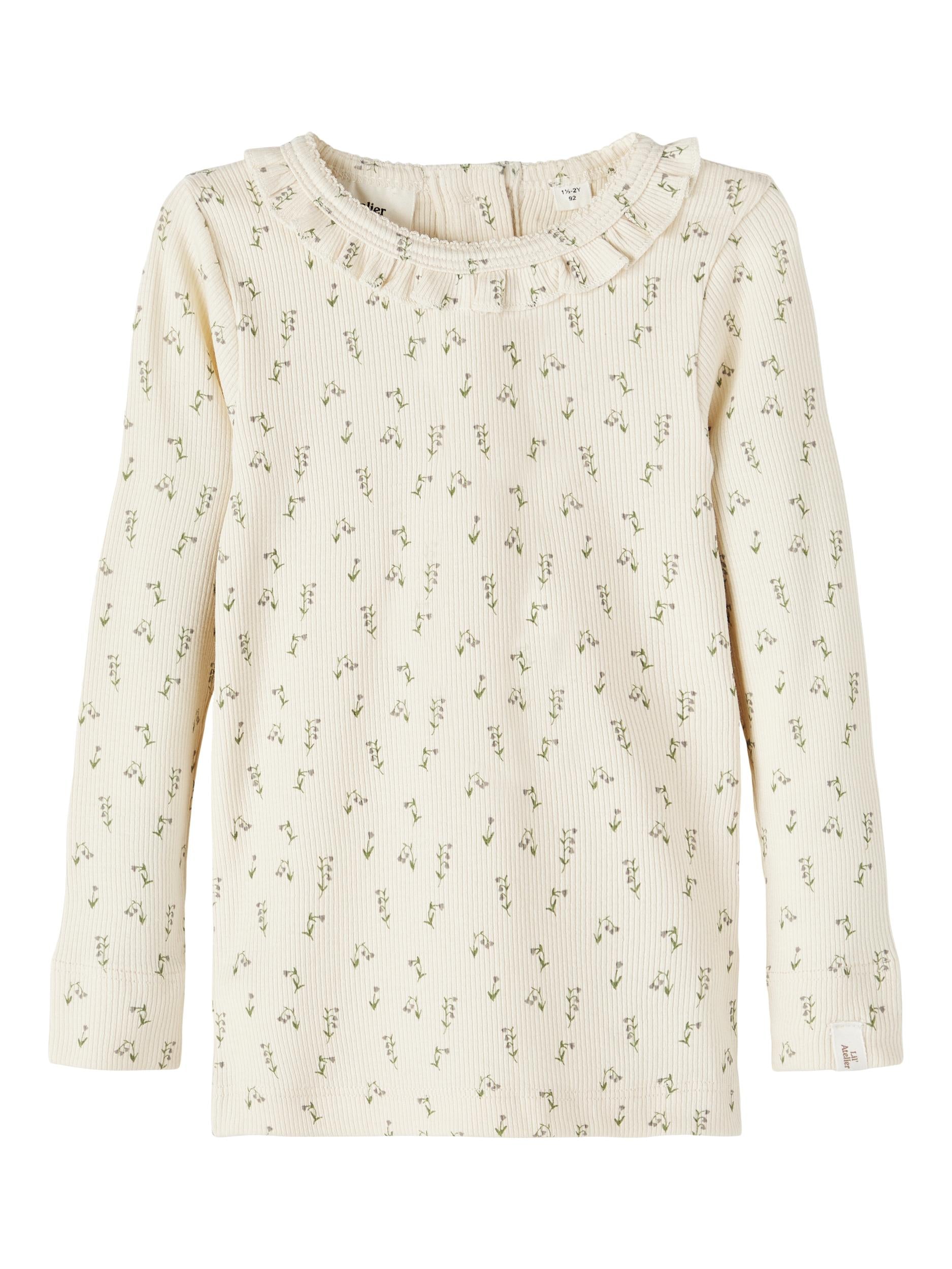 Lil Atelier Gago Slim Top - Blomstermønster til Børn