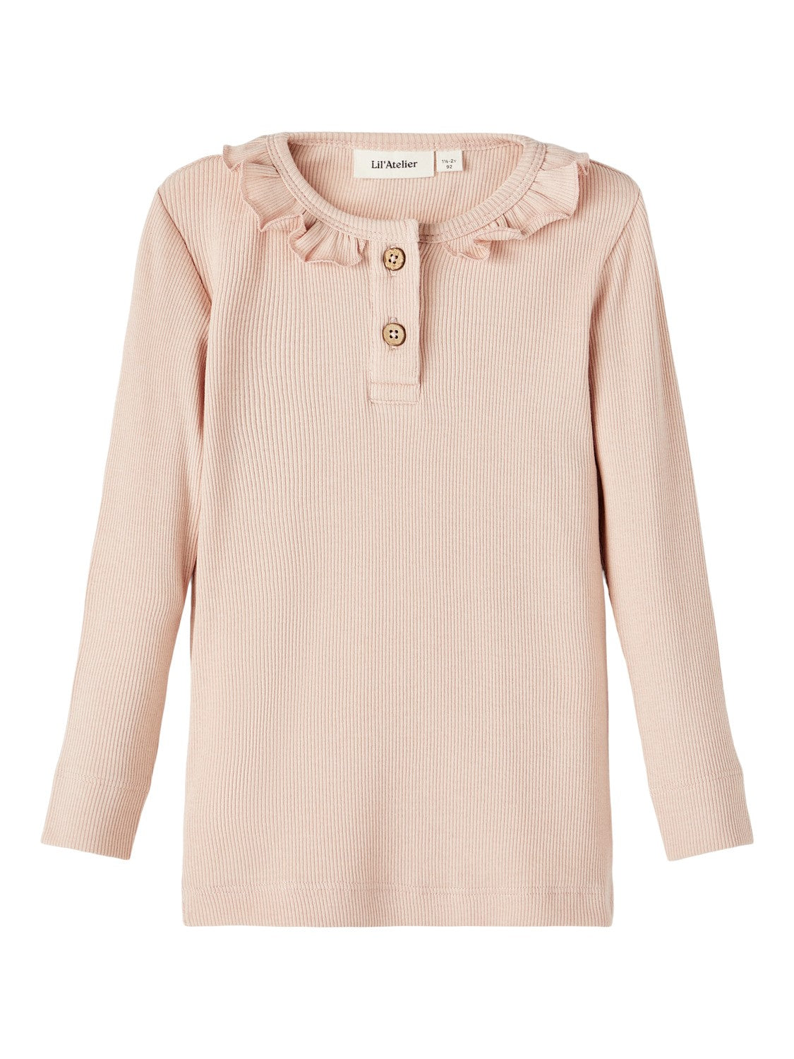 Lil Atelier Gago Slim Top - Elegant bluse i Rose Dust