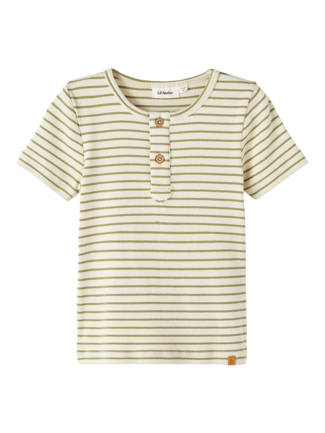 Lil Atelier Gago Slim Top - Sage - Kortærmet T-shirt Tilbud
