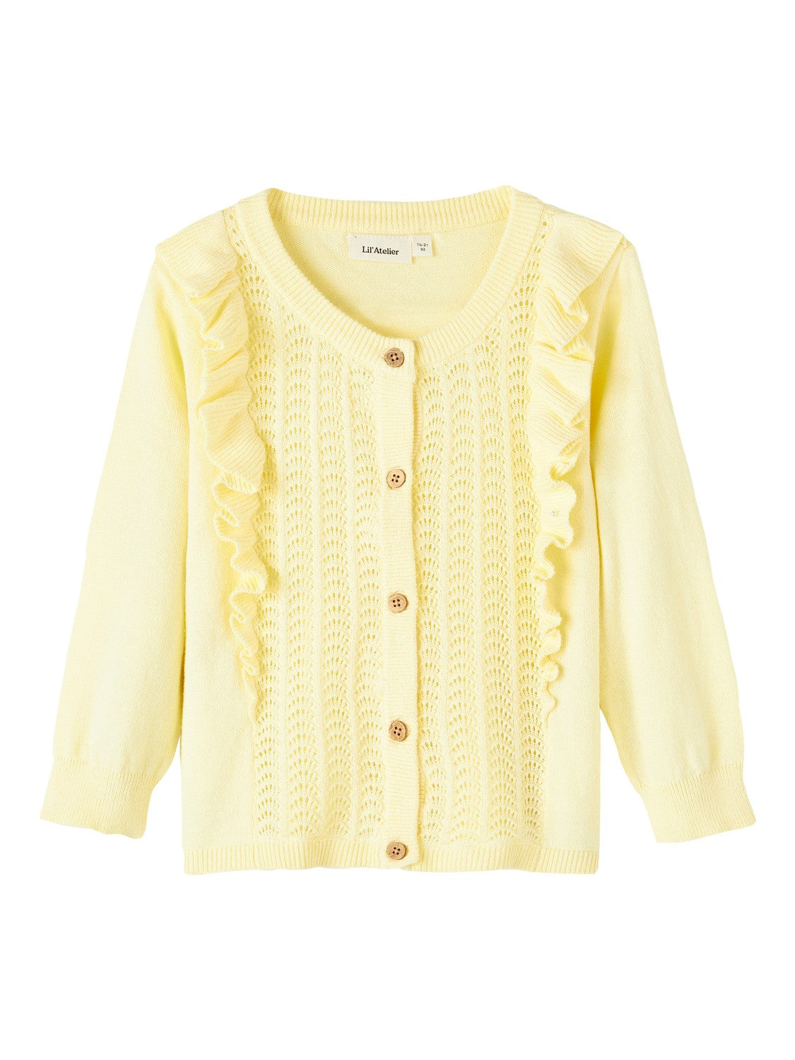 Lil Atelier Hija Strik Cardigan – Dobbelt Creme Tilbud