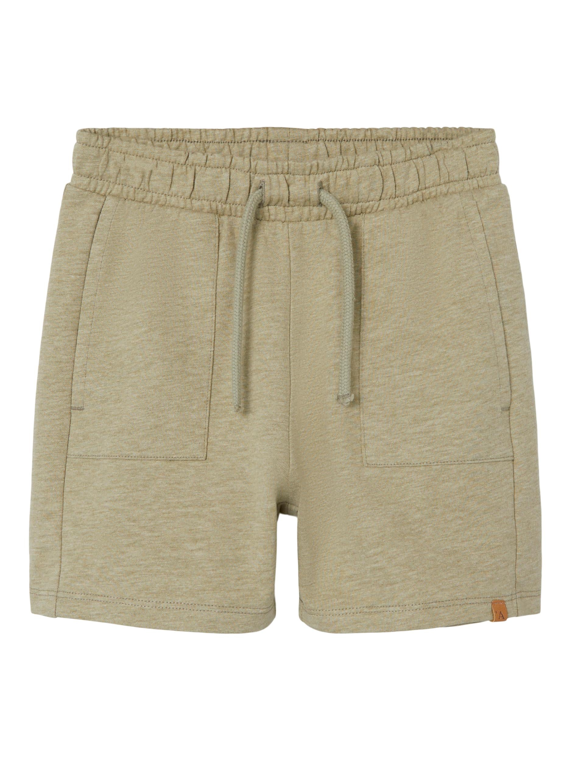 Lil Atelier Homan Sweat Shorts – Støvet Grøn – Udsalg!