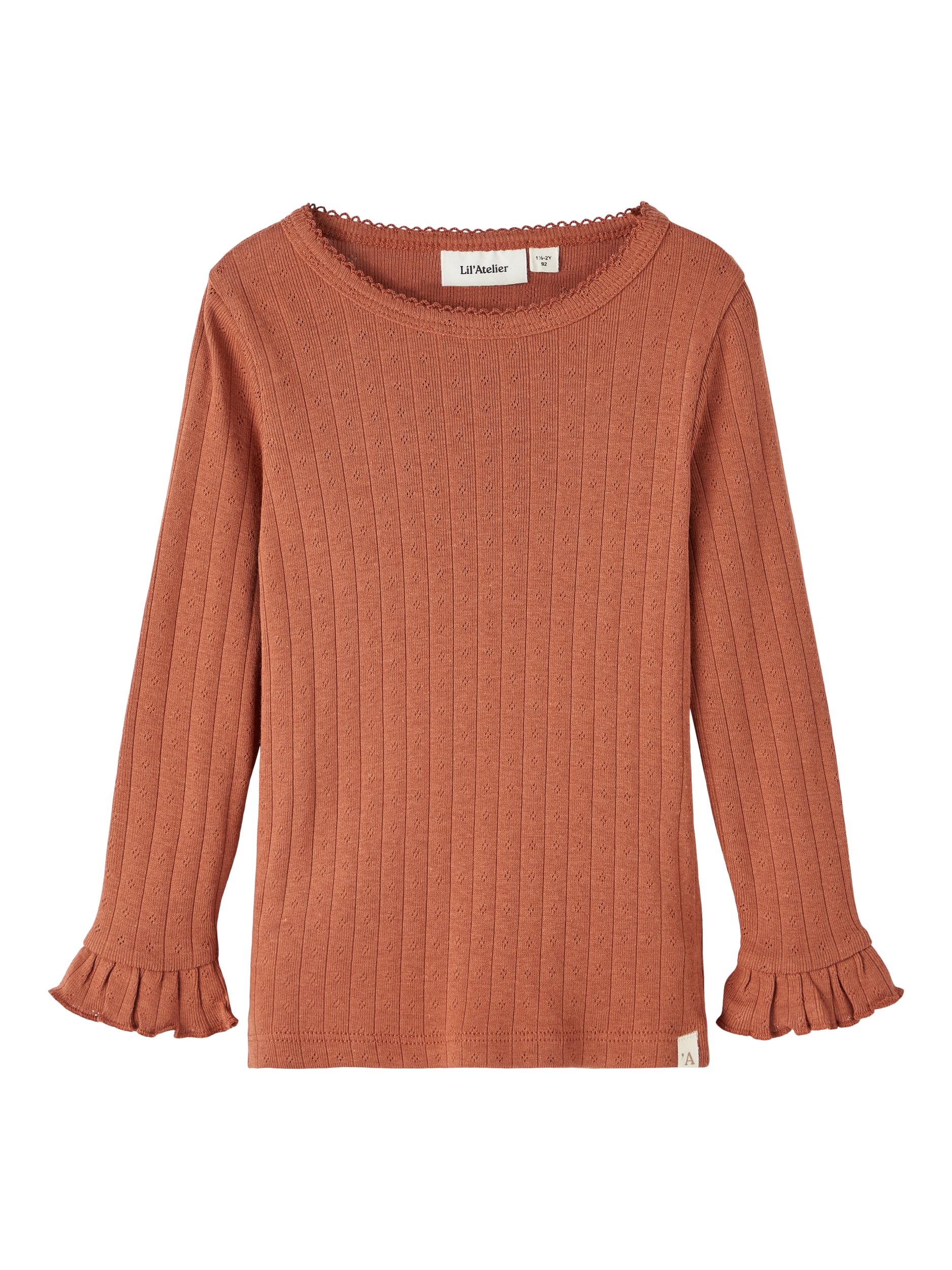 Lil Atelier Rachel Slim Poientelle Bluse - Baked Glay Tilbud!