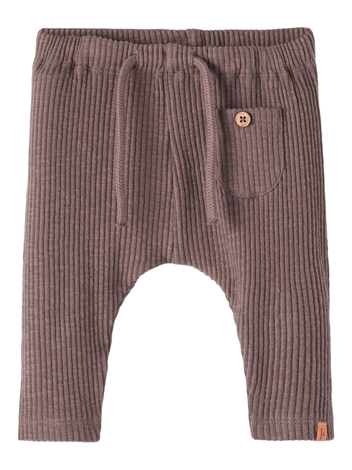 Lil Atelier Rajo Rib Loose Bukser – Plum Truffle Tilbud