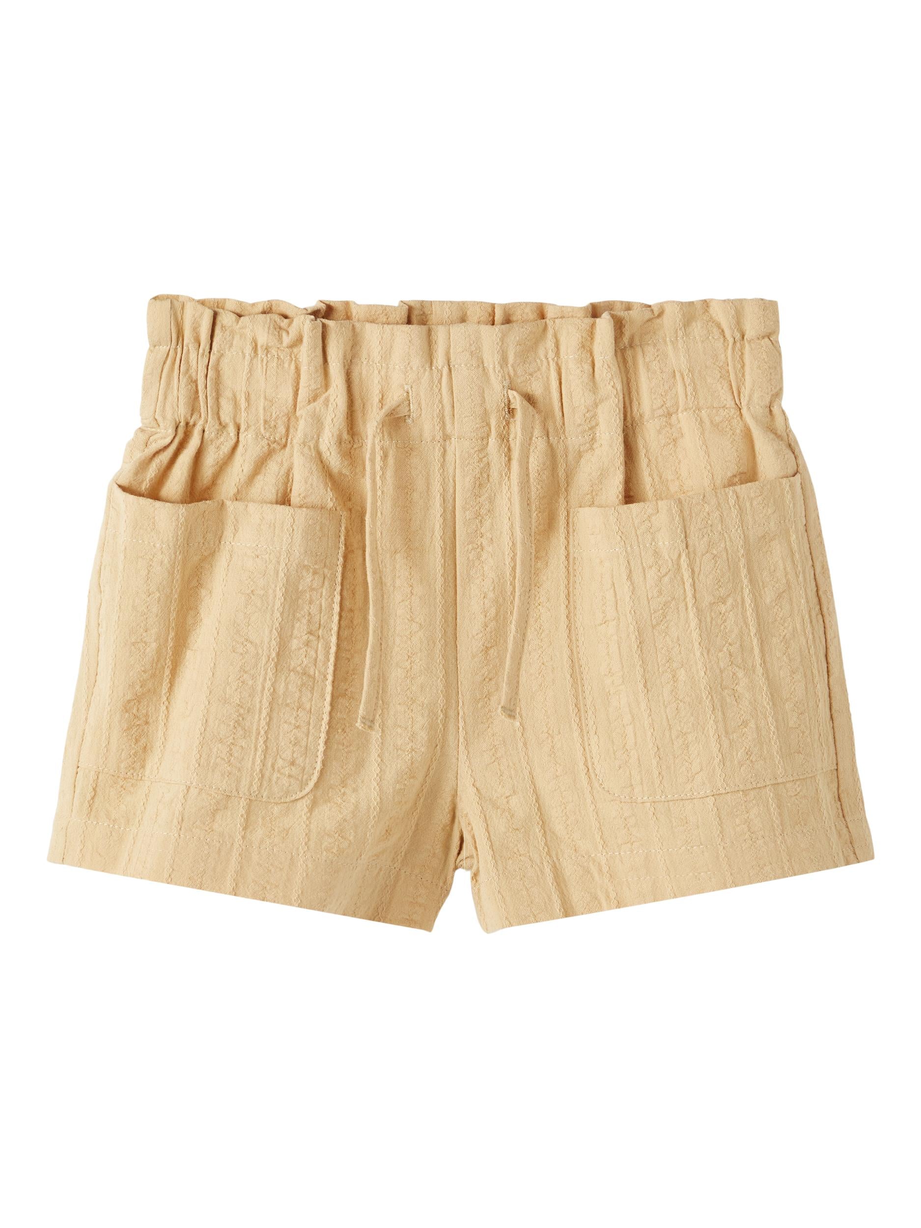 Bløde Lil Atelier Shorts i Taos Taupe – Køb nu!
