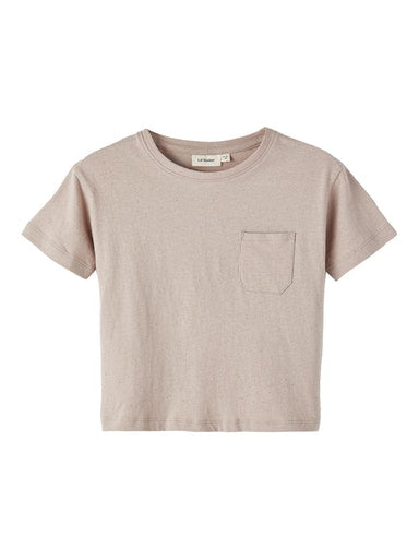 Lil Atelier Økologisk Boxy Top i Bark – Børnetøj Tilbud!
