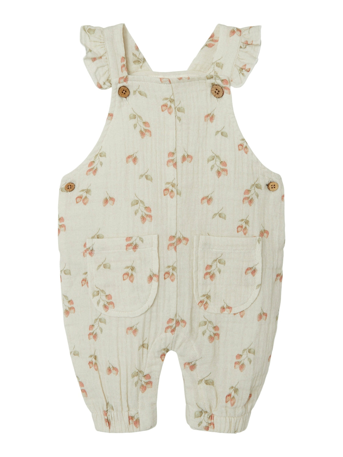 Lil Atelier Biba Baby Overall med Sødt Jordbærprint