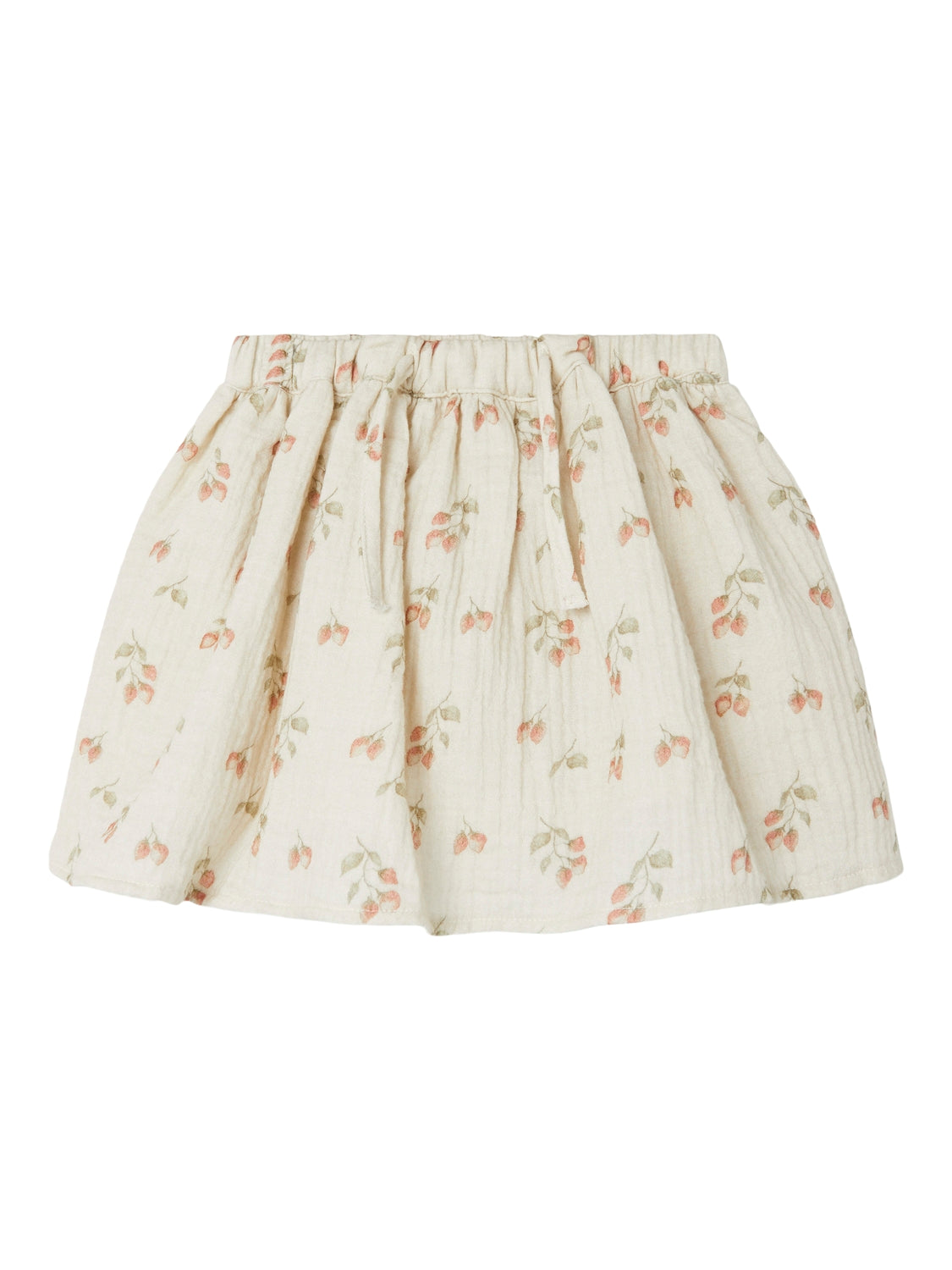 Lil Atelier Biba Nederdel - Turtledove med Jordbærprint