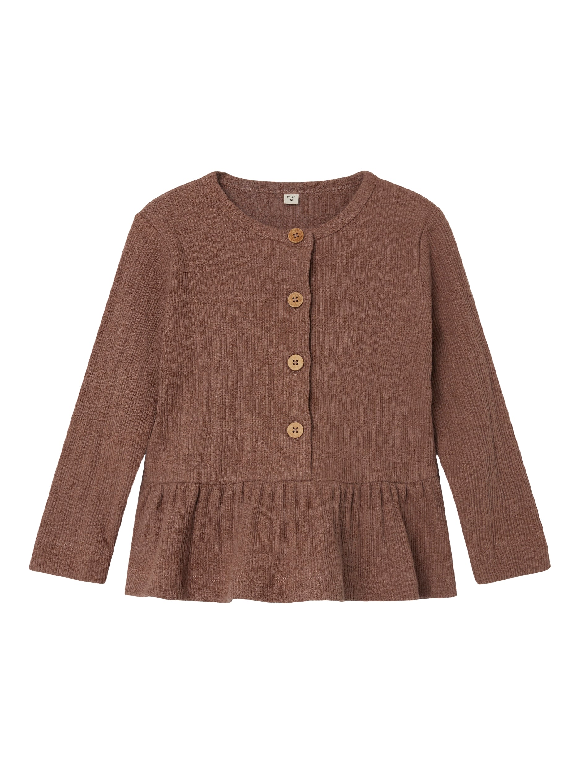 Lil Atelier Bina Bluse – Antler – Elegant børnebluse på udsalg