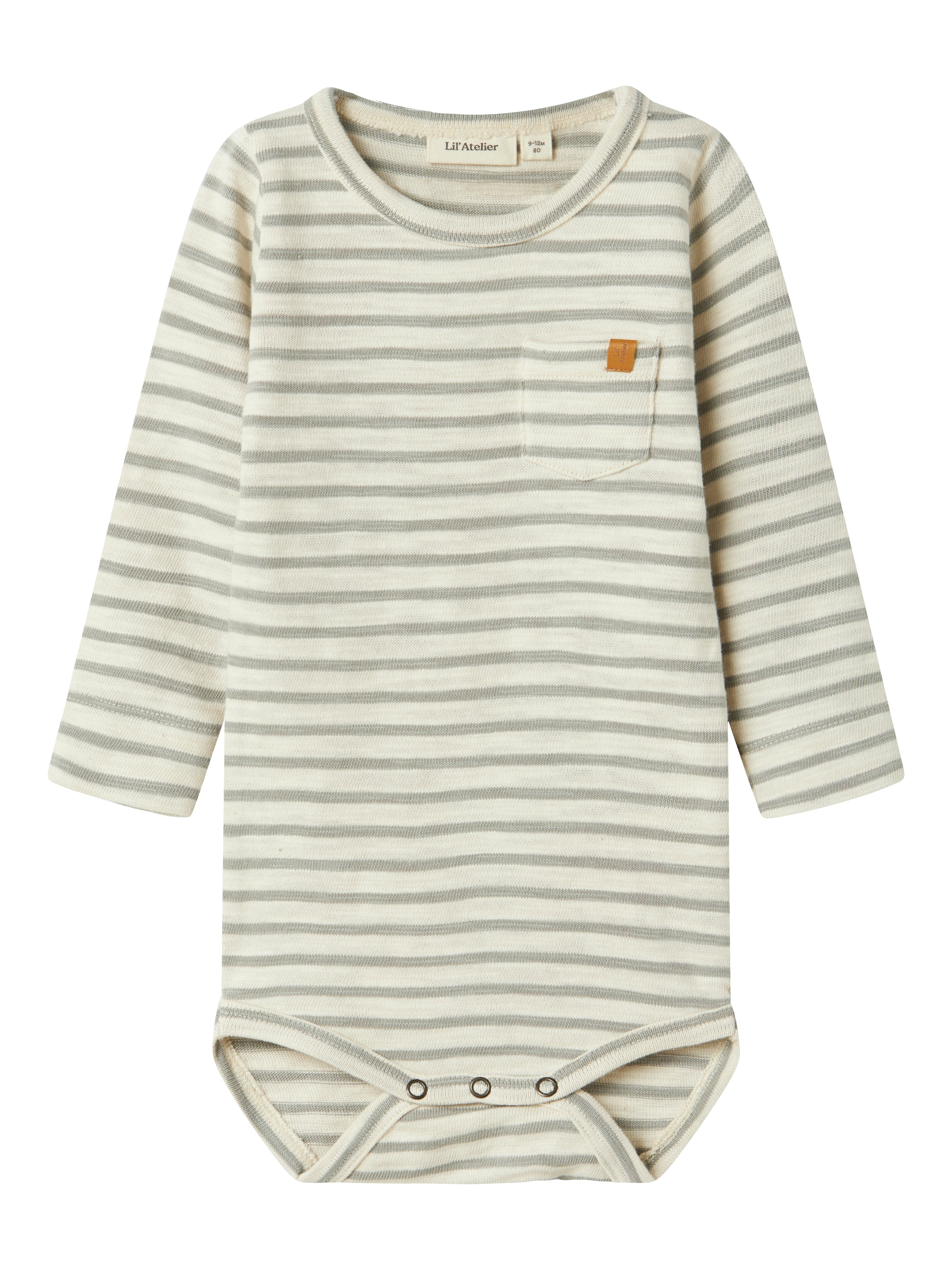 Lil Atelier Denji Body – Økologisk i Turtledove Forest Fog