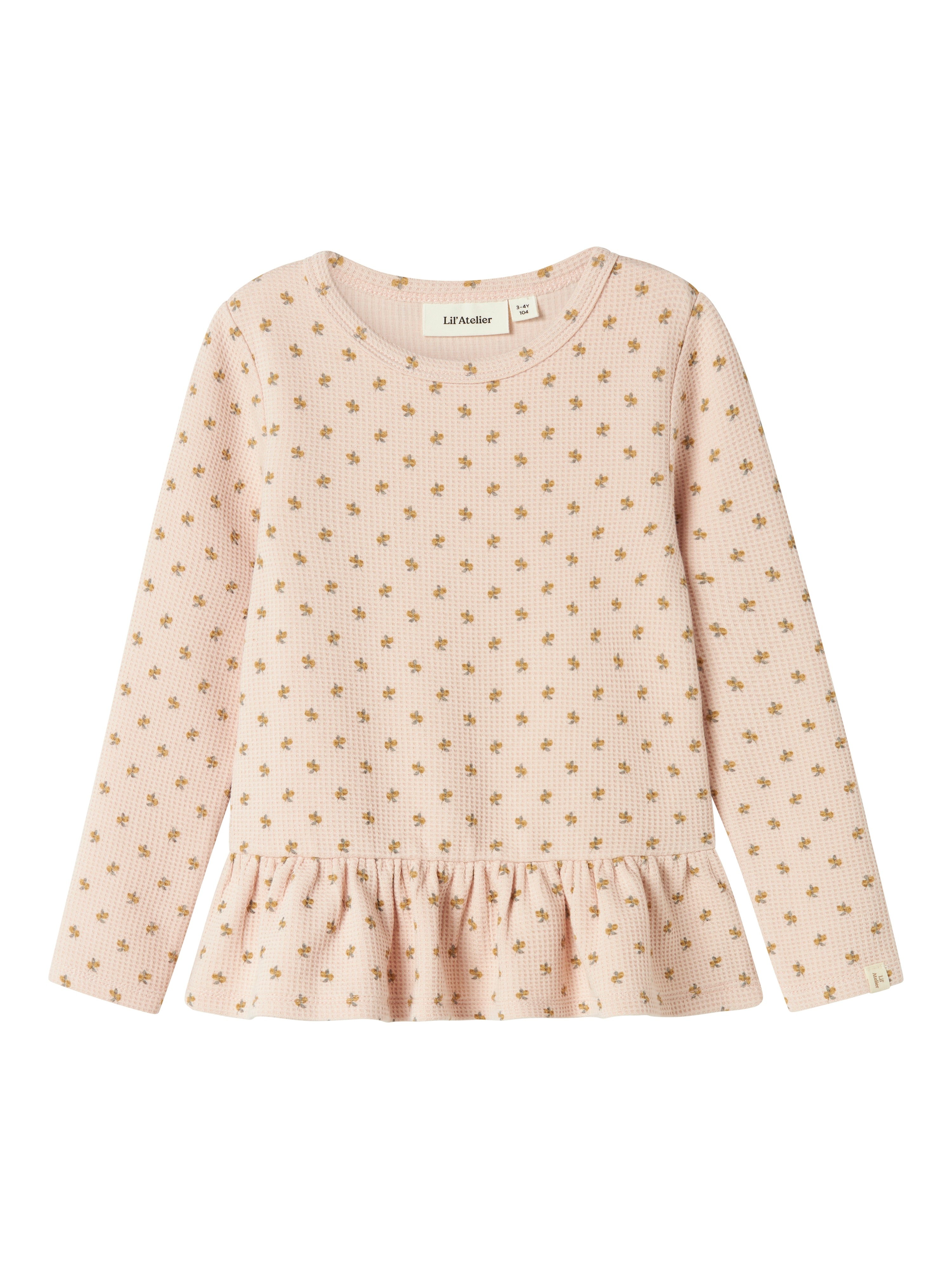 Lil Atelier Desma Slim Top - Peach Whip - Fantastisk Udsalg!
