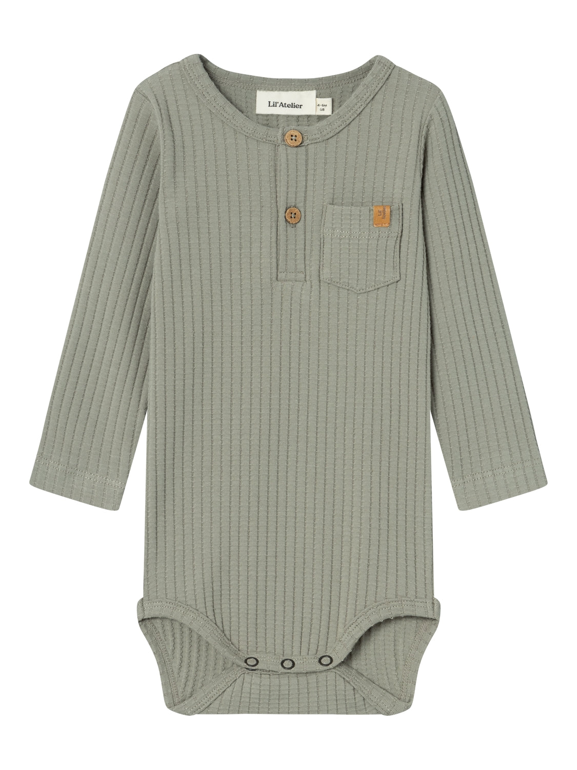 Lil Atelier Dimo Body – Støvet Grøn til Børn, Uundgåelig!