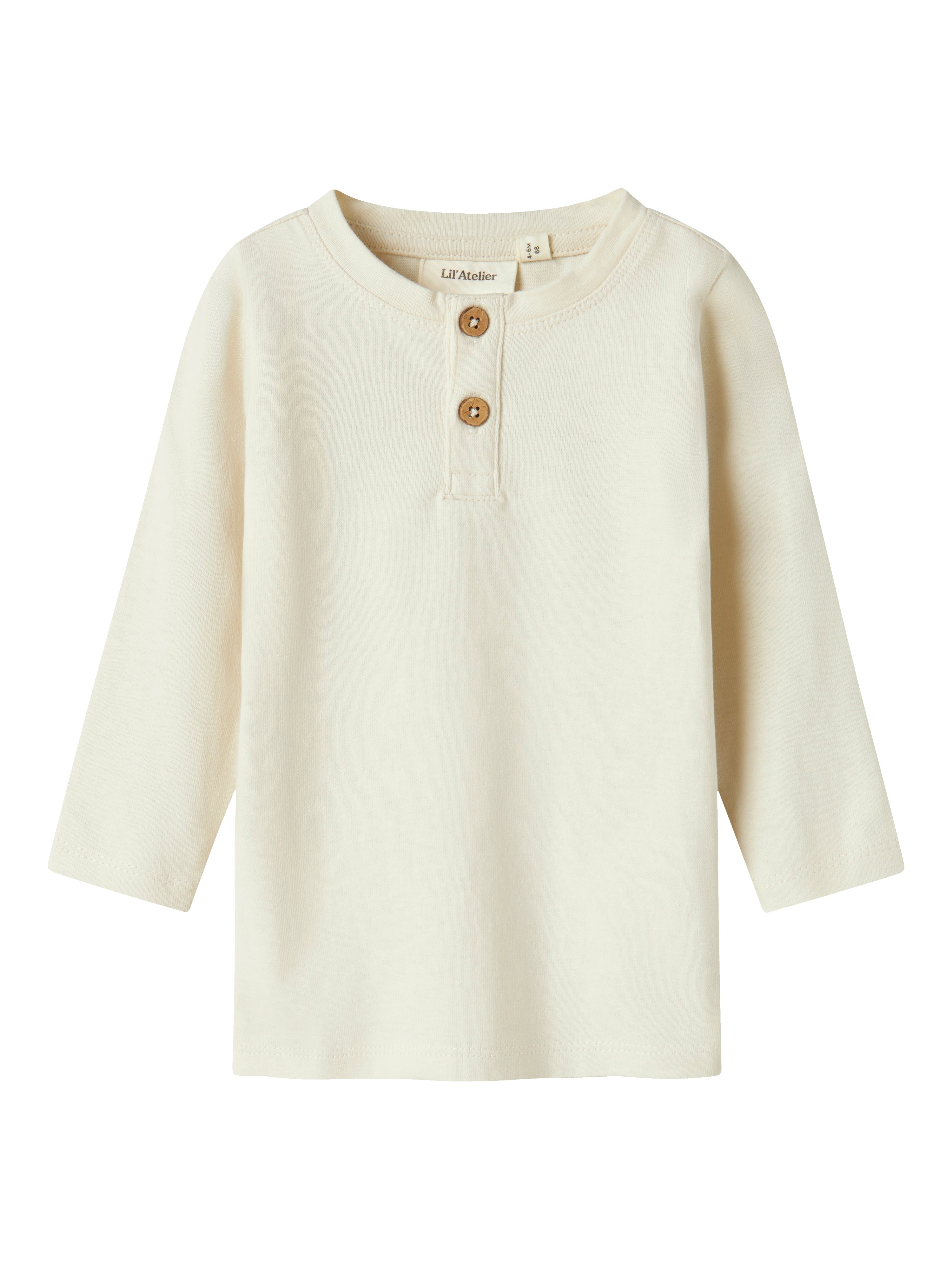 Lil Atelier Dolan Langærmet Bluse - Turtledove Tilbud