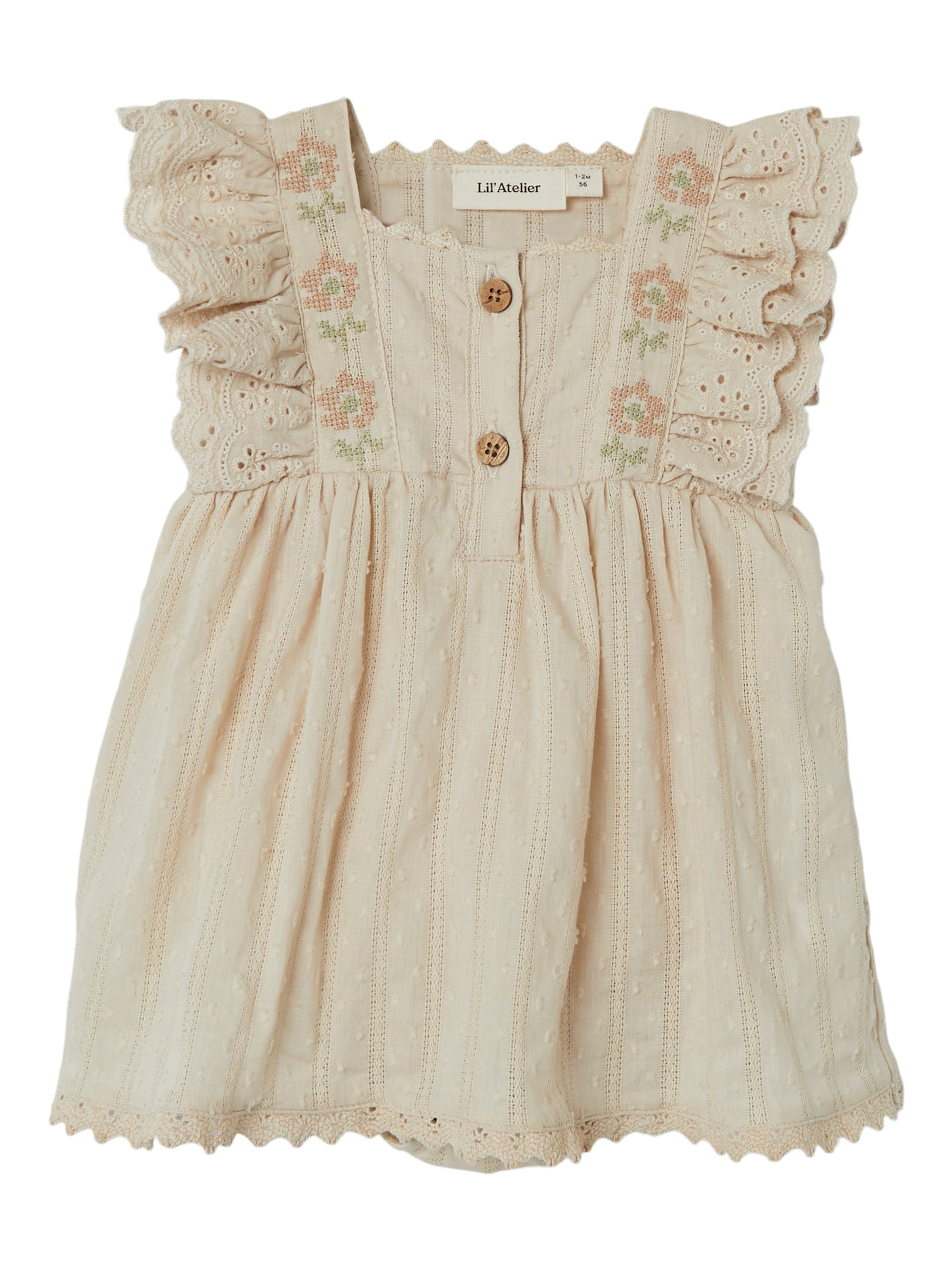 Lil Atelier Fannie Bodykjole – Sandshell – Økologisk Design