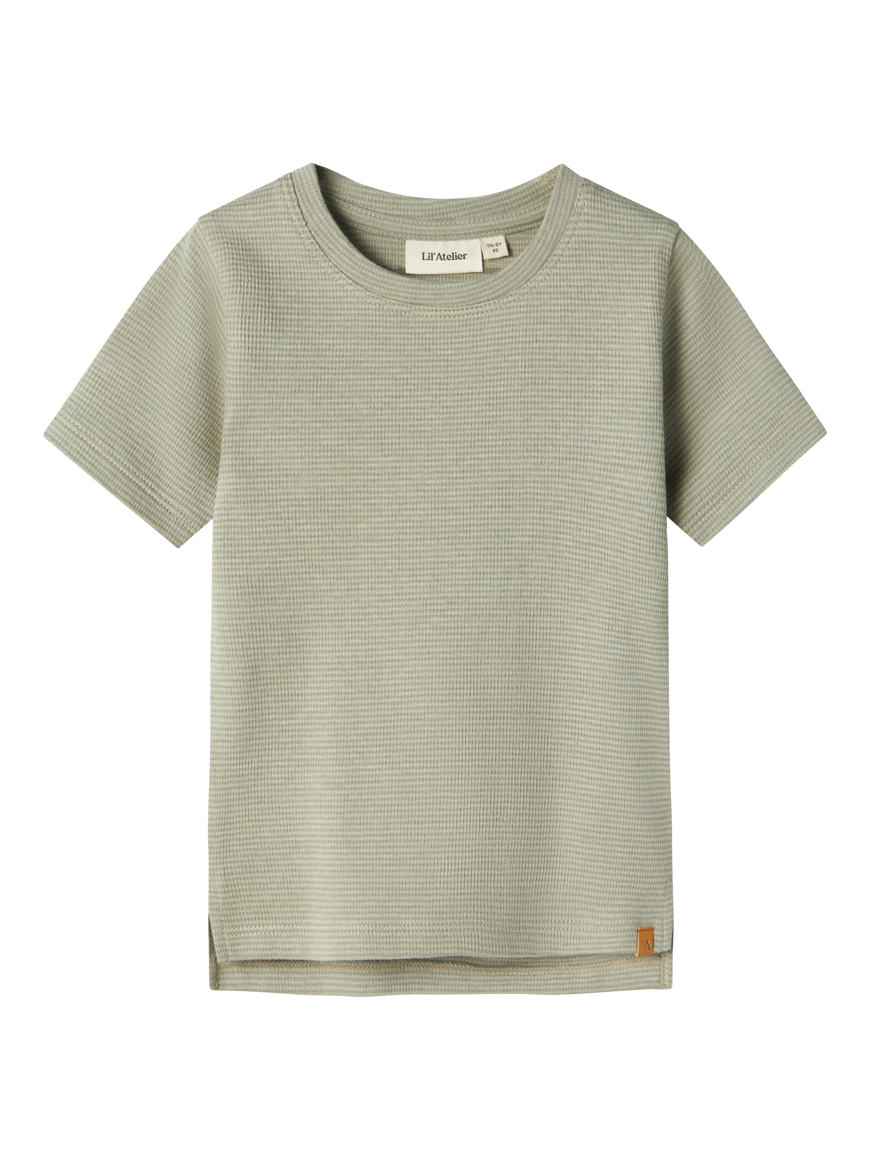 Lil Atelier Feng Slim Top - Mosgrå - Blød Kvalitet på Udsalg