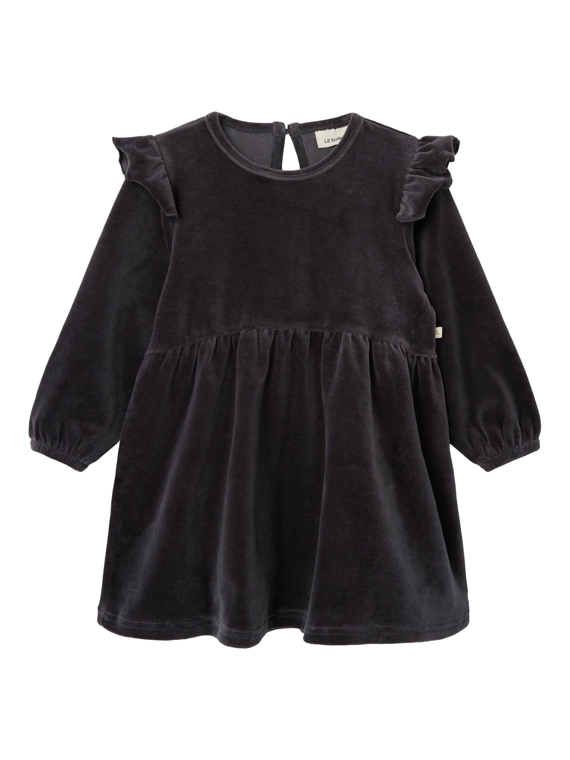 Lil Atelier Rimia Velour Kjole - Periscope - Udsalg!