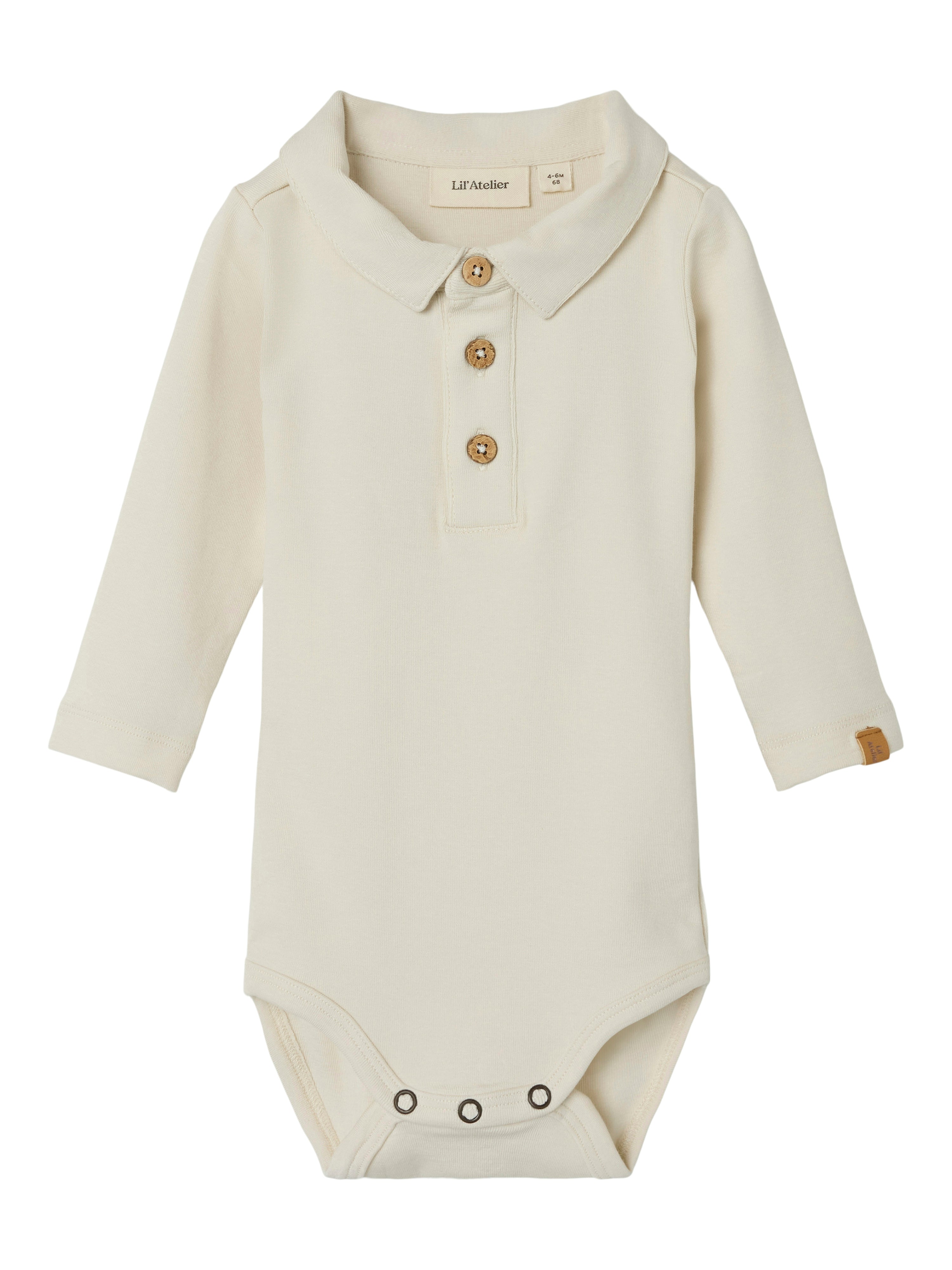 Lil Atelier Fundo Babybody - Turtledove - Kvalitet til børn