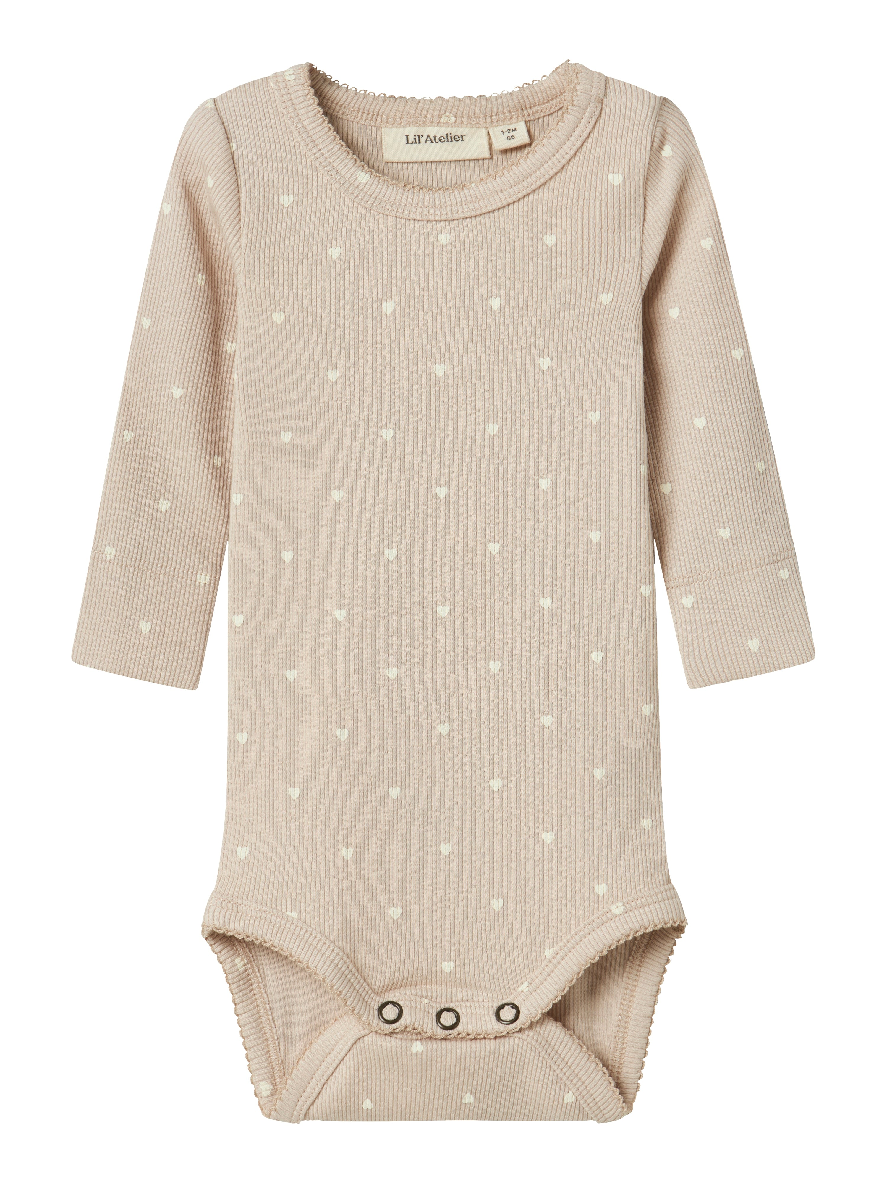 Lil Atelier Gago Slim Body – Grå Morn Hjerte til Børn