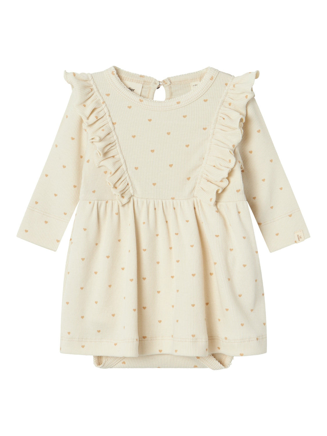 Lil Atelier Gago Kjole med Hjerter - Turtledove Tilbud!