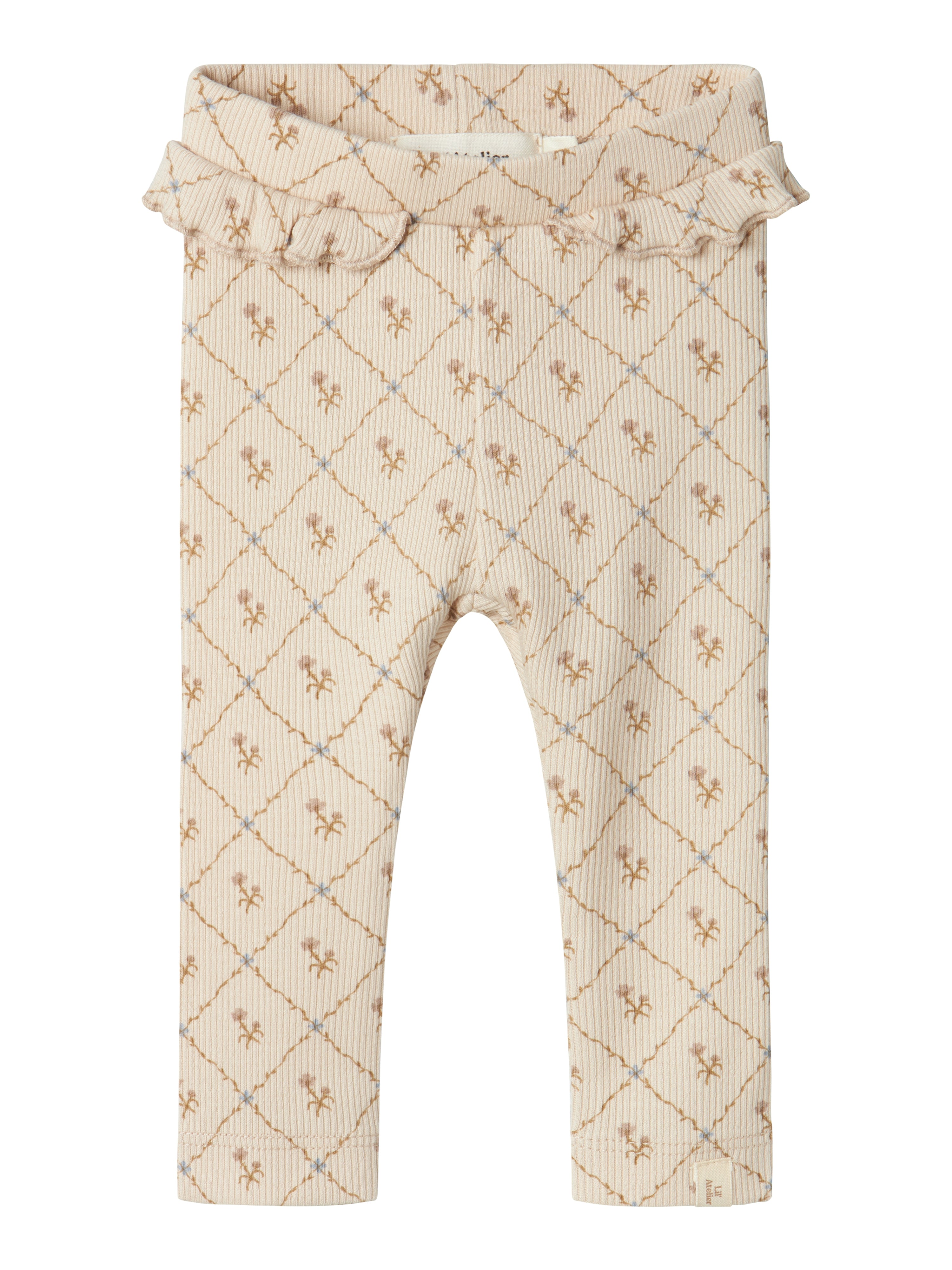 Lil Atelier Gago Kef Slim Leggings - Grå Morn på udsalg