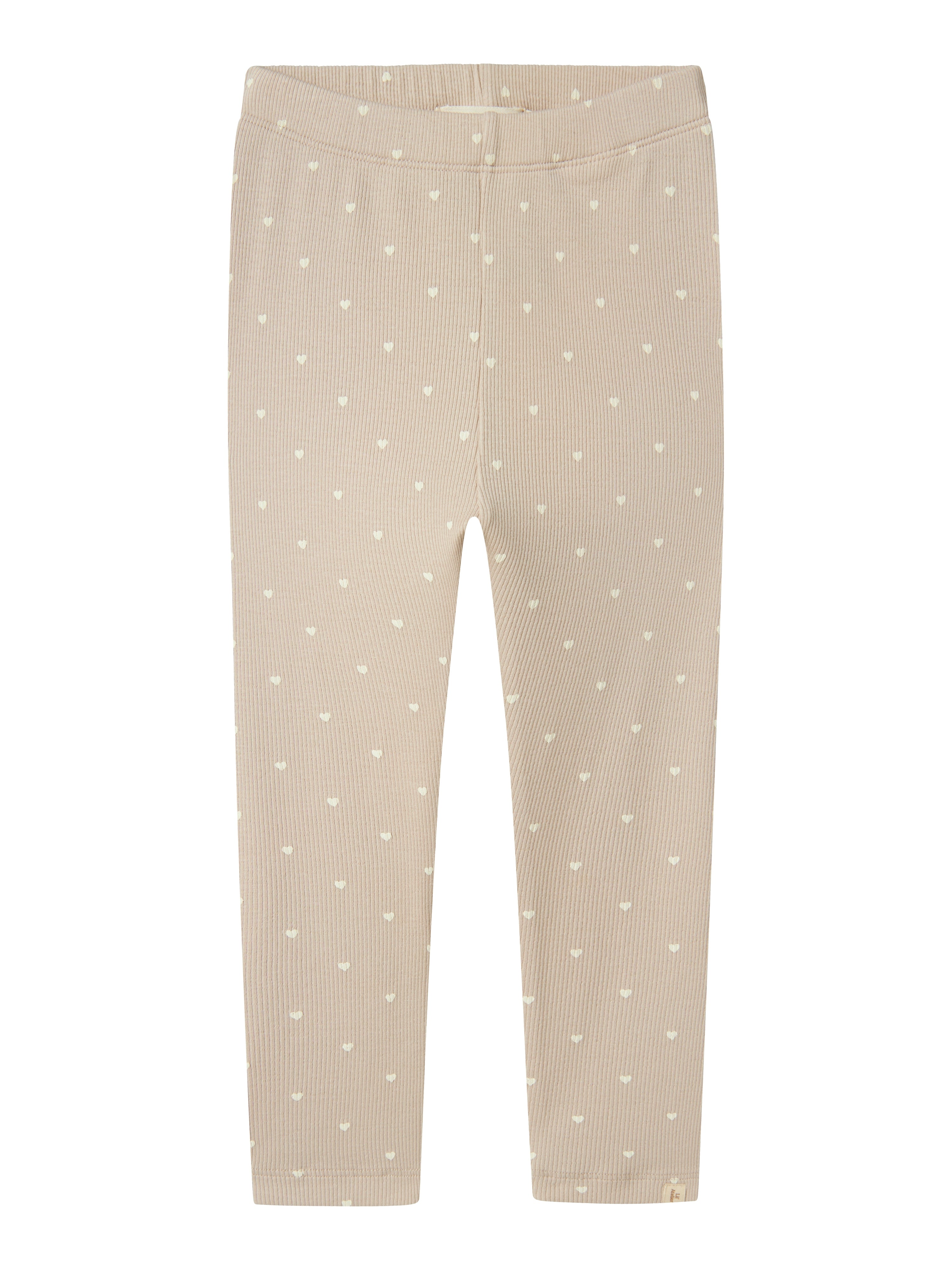 Lil Atelier Gago Slim Leggings med Hjerter – Grå Morn Tilbud!