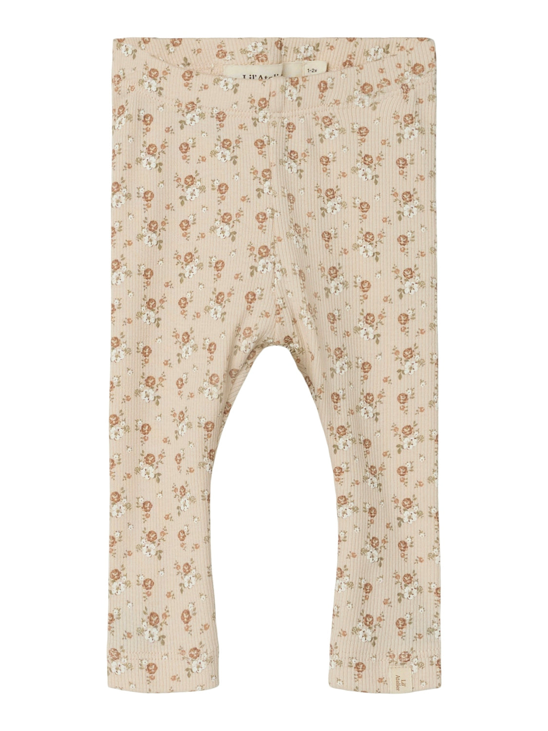 Lil Atelier Gago Slim Leggings – Blomsterprint i Sheer Bliss