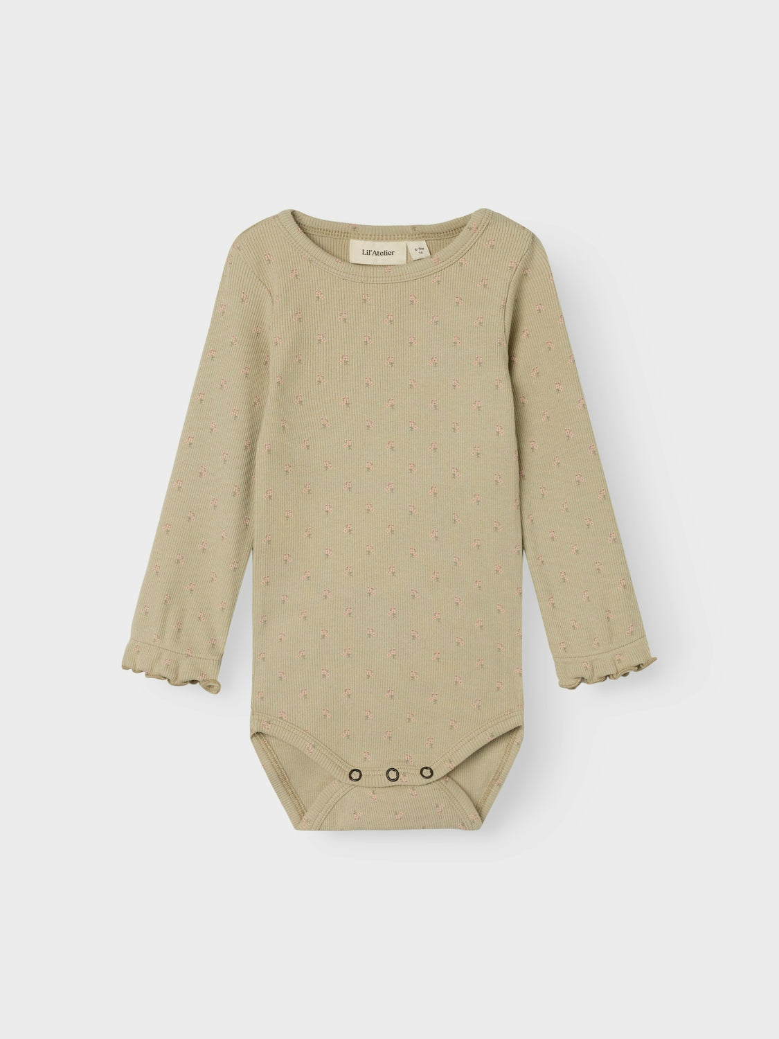 Lil Atelier Gago Fia Slim Body – Mosgrå Elegance til Børn