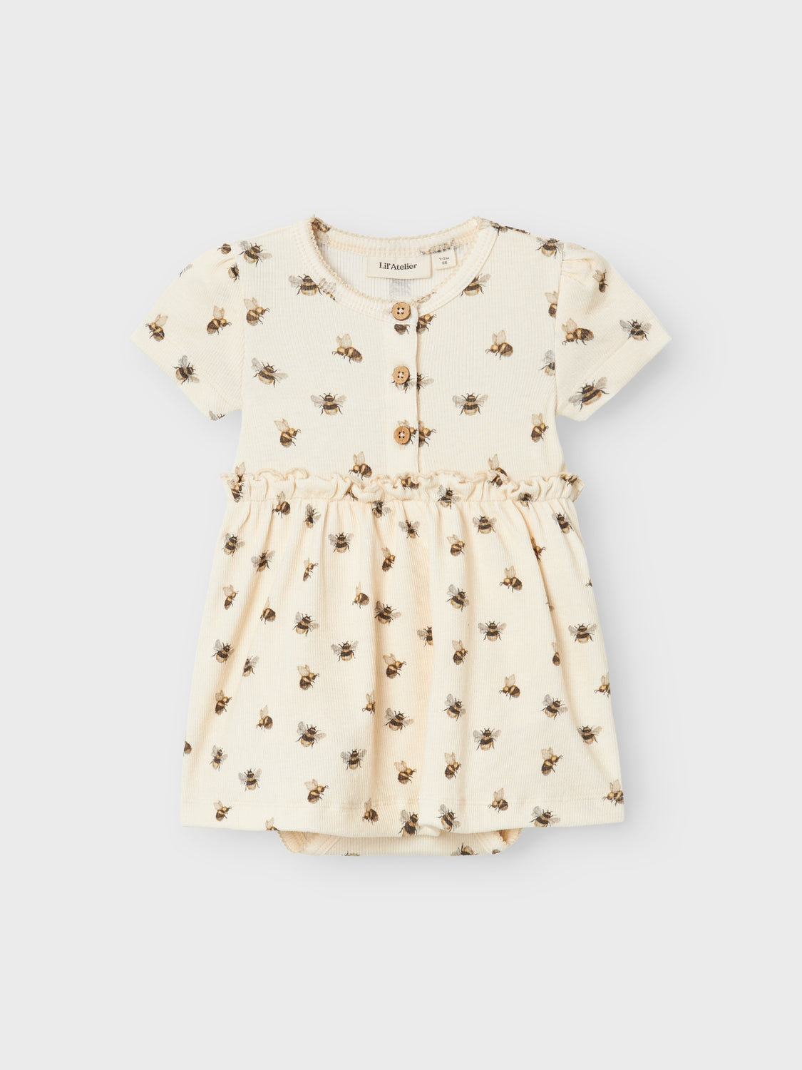 Lil Atelier Gavo Kin Bodykjole med Humlebi - Turtledove