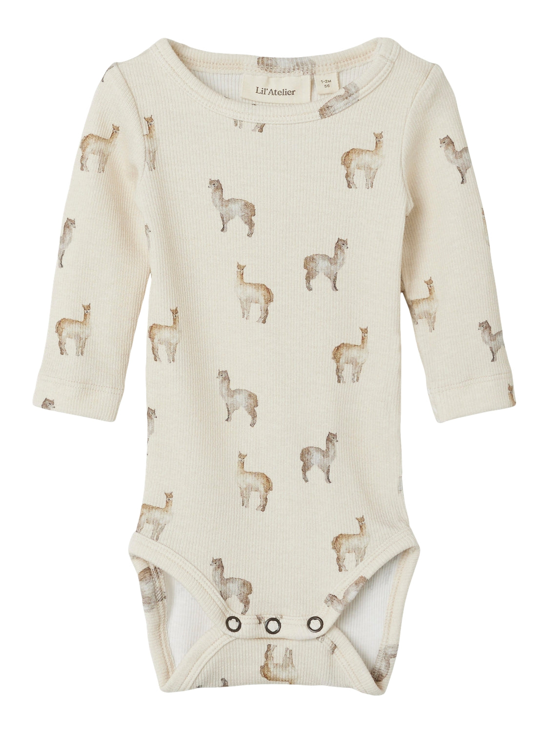 Lil Atelier Gavo Kin Body – Birch med Søde Lamaer