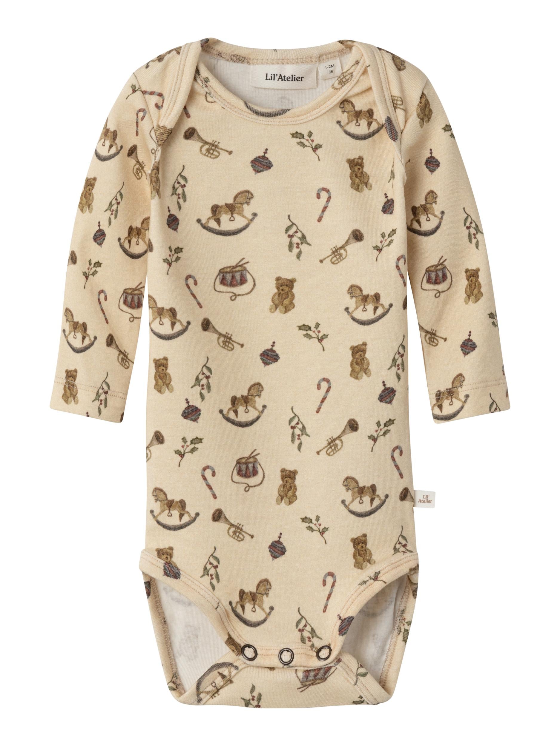 Lil Atelier Gayo Body – Juleprint i Wood Ash 56 cm