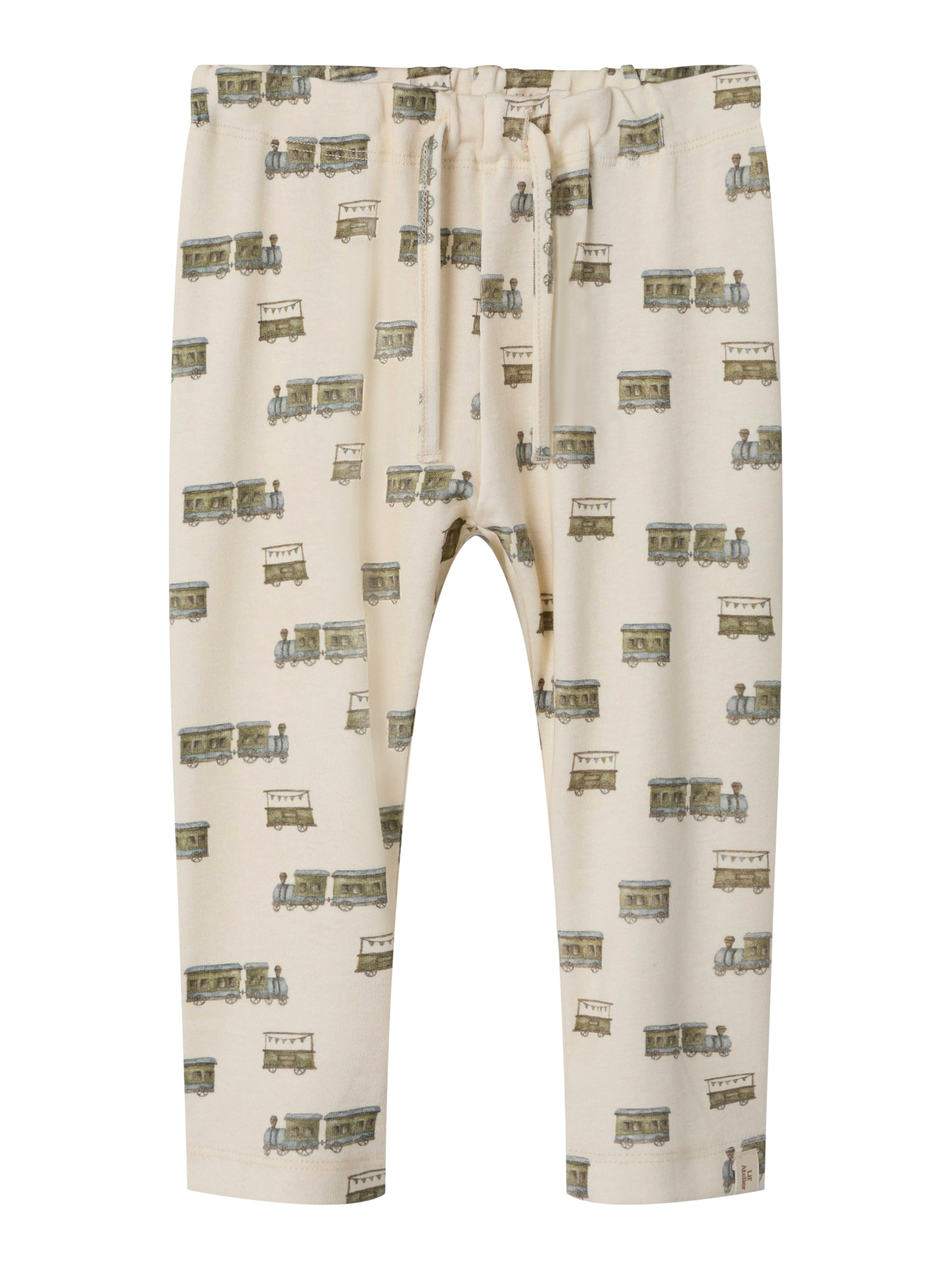 Lil Atelier Gayo Bukser - Turtledove med Togprint til Børn
