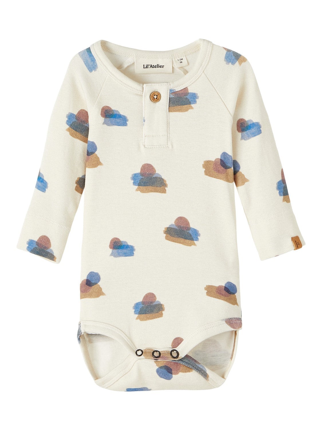Lil Atelier Geo Slim Body – Turtledove i Økologisk Kvalitet