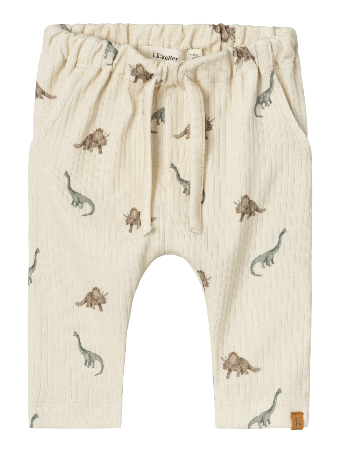 Lil Atelier Gio Bam Bukser – Birch – Dino Print Tilbud
