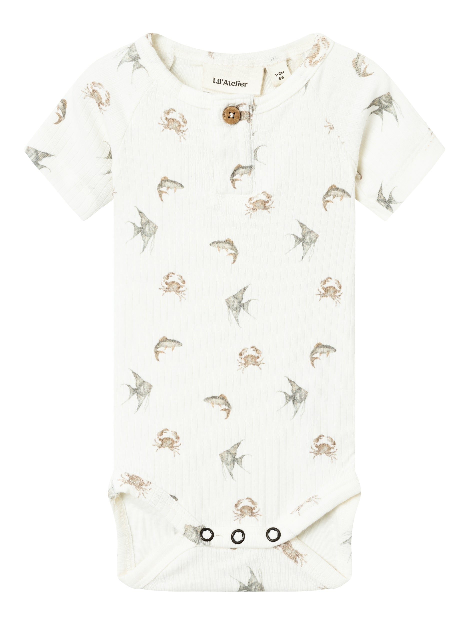 Lil Atelier Gio Slim Body – Krabbeprint til Børn