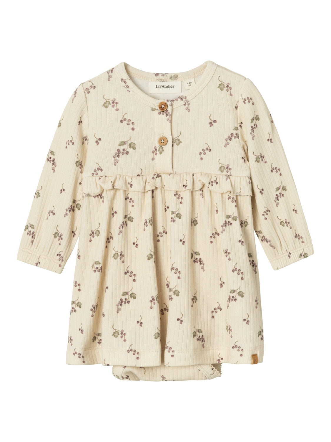 Lil Atelier Gio Bal Bodydress - Birch Berries - Fantastisk tilbud!