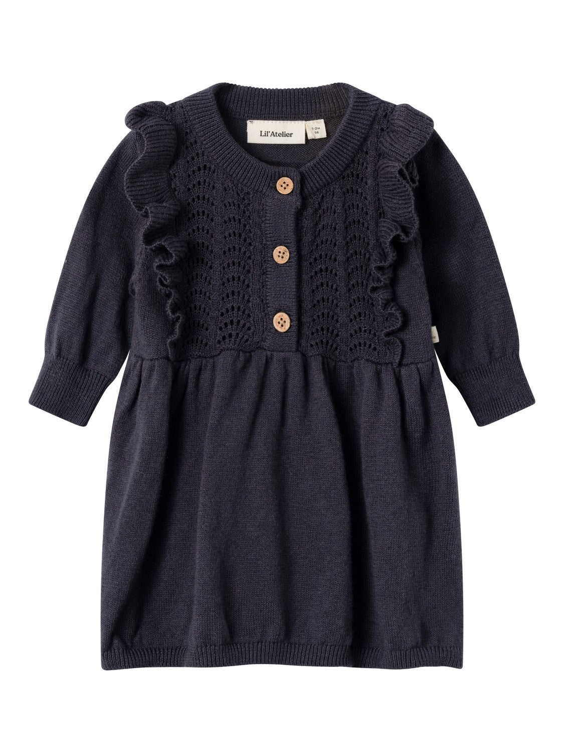 Lil Atelier Liva Strik Kjole - Økologisk Komfort og Stil