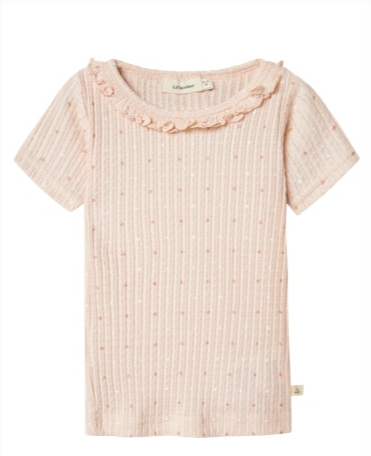 Sød hjerteprint bluse fra Lil Atelier - Black Friday tilbud!